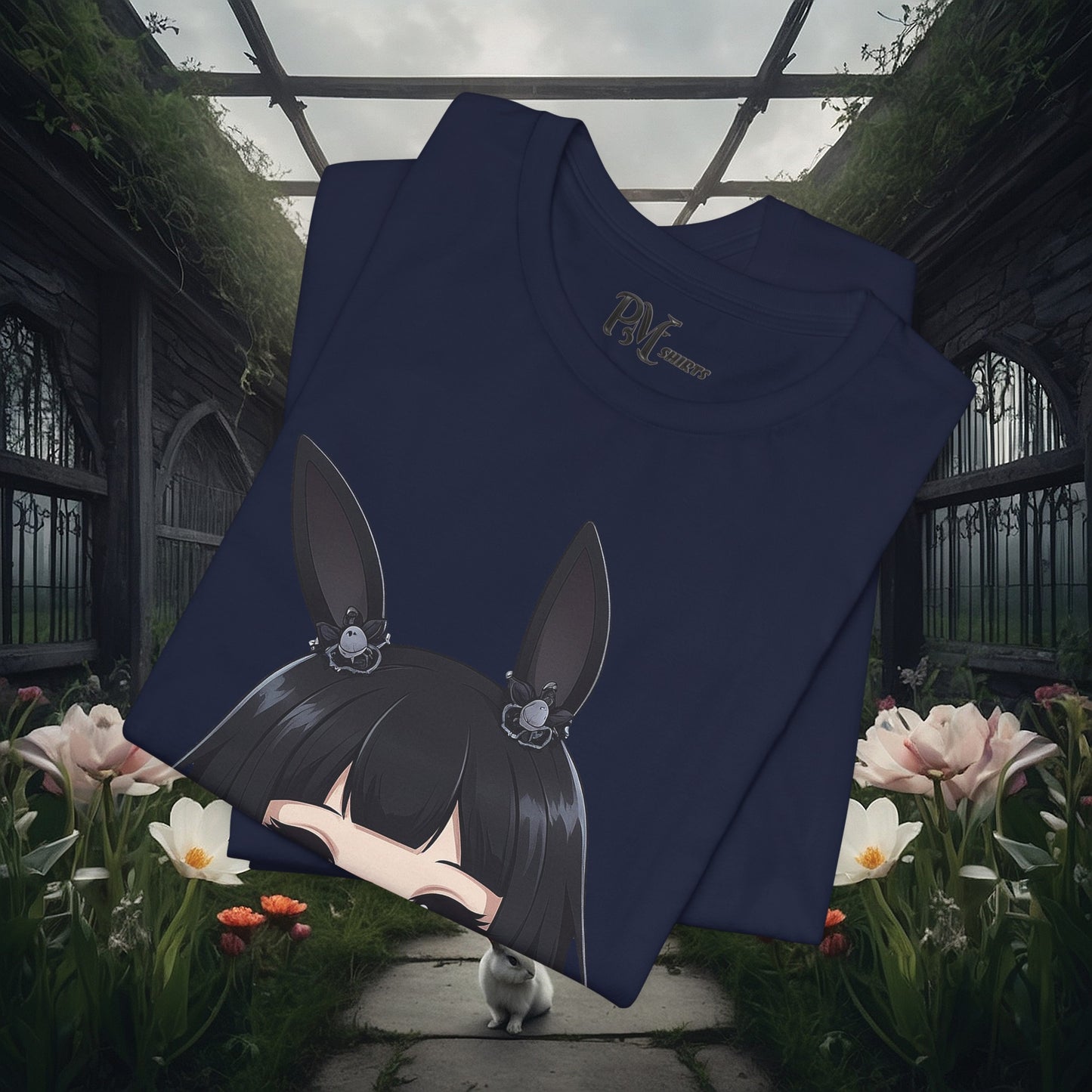 Anime Bunny Ears Tee (Bella Canvas 3001)