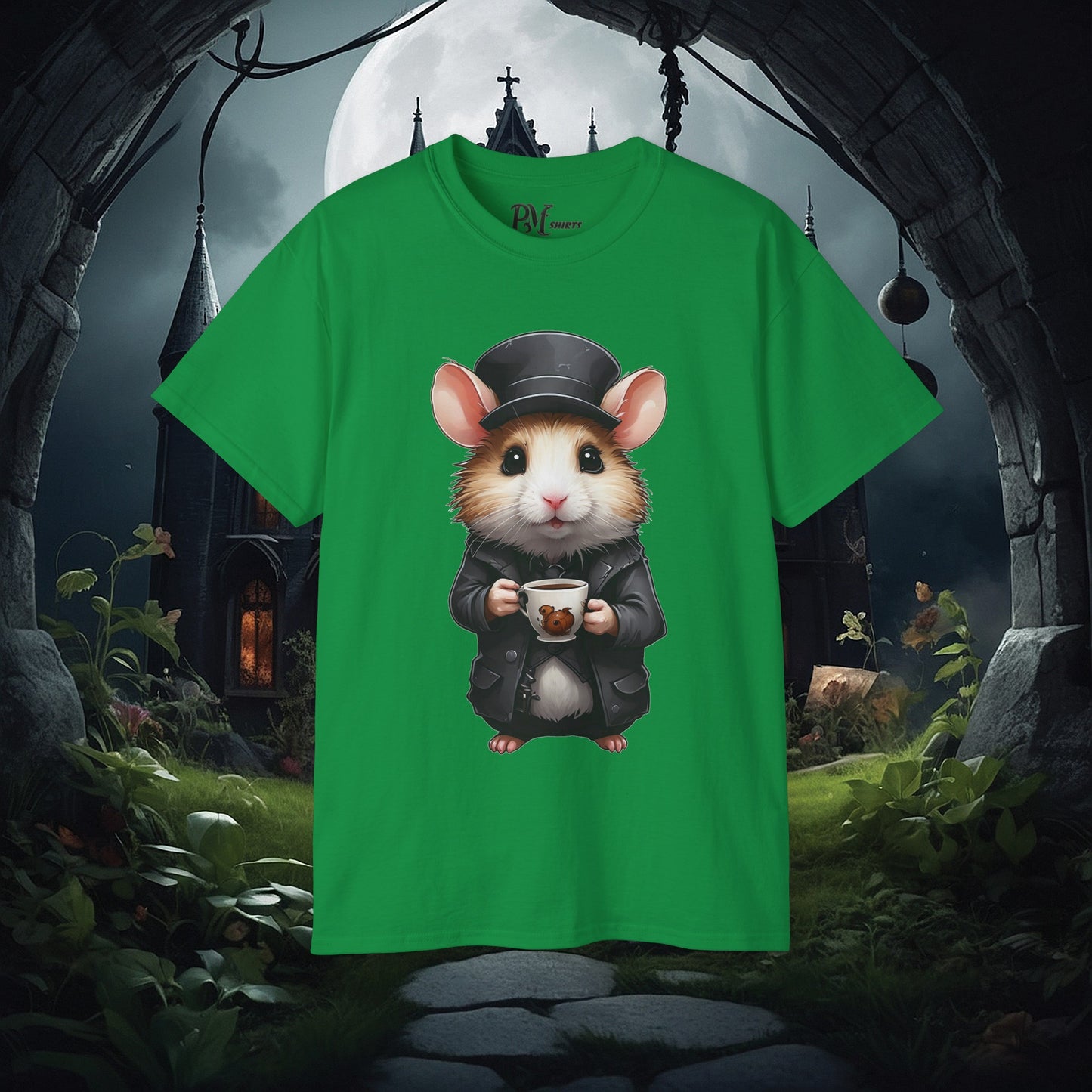 Hamster with Mug Tee (Gildan 2000)