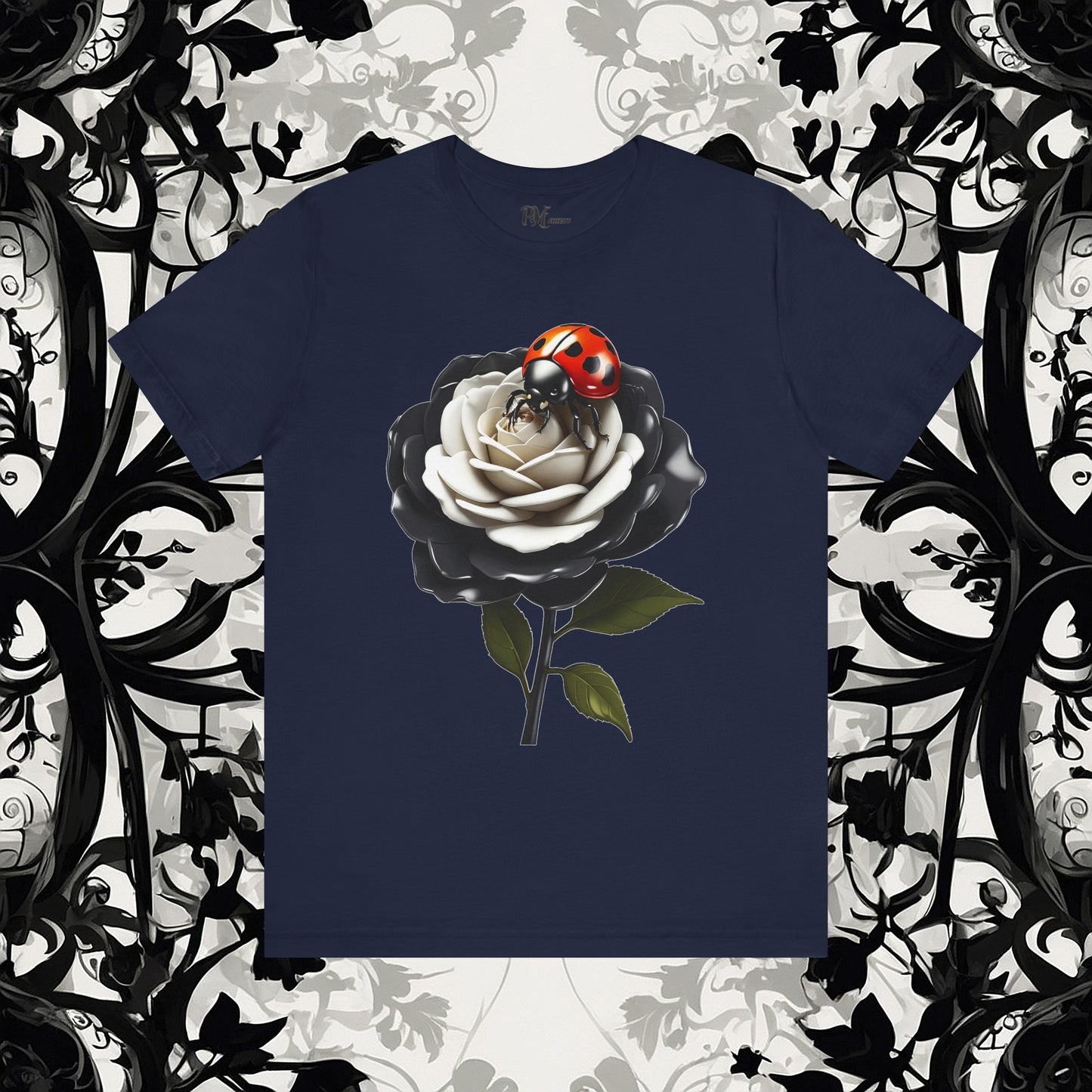 Ladybug on a Rose Tee (Bella Canvas 3001)