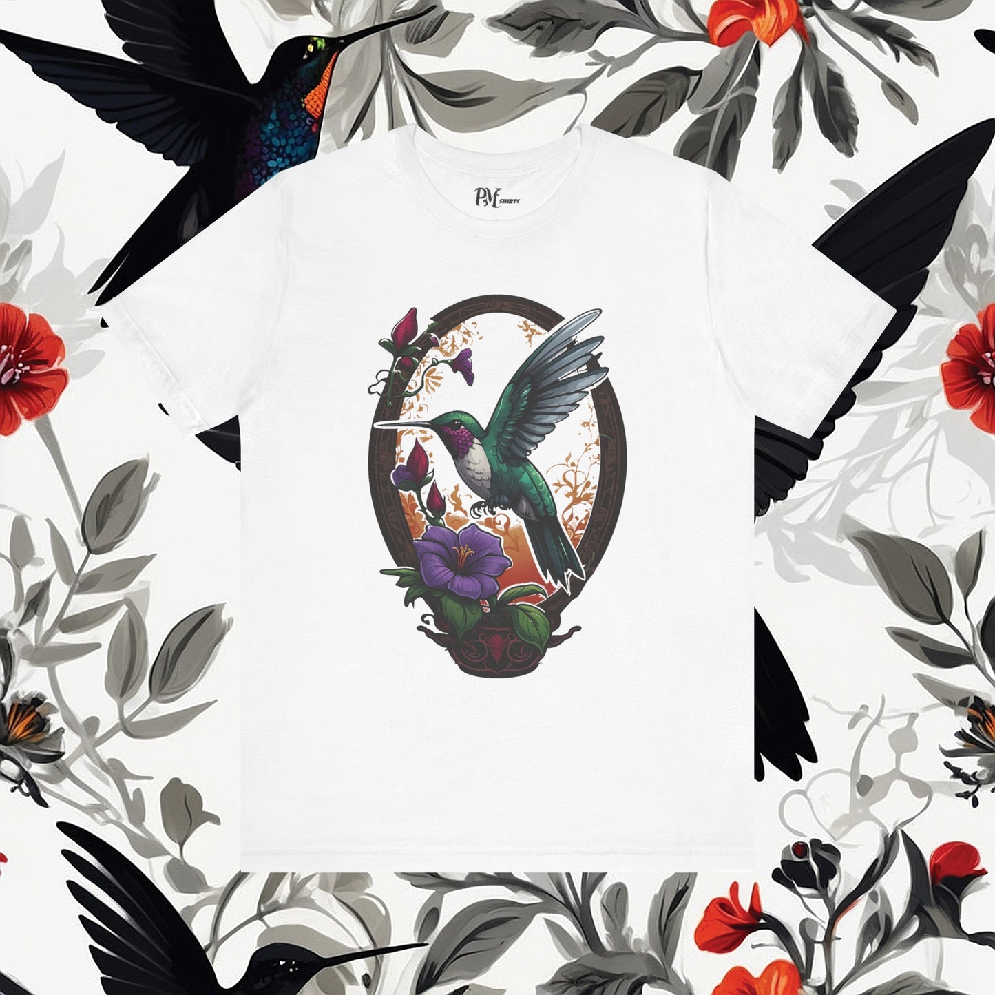 Hummingbird Feeding Tee (Bella Canvas 3001)