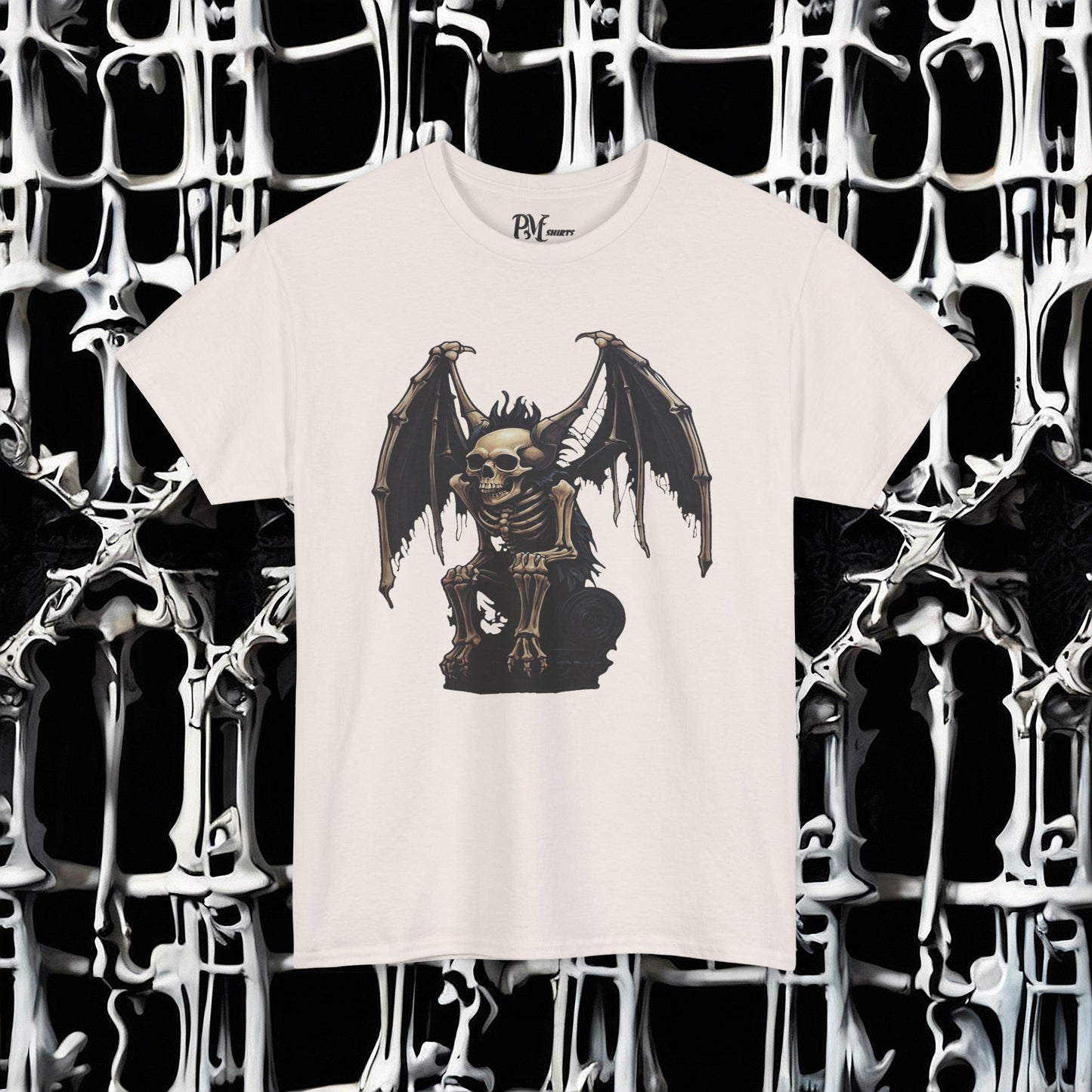 Winged Gargoyle Skeleton Tee