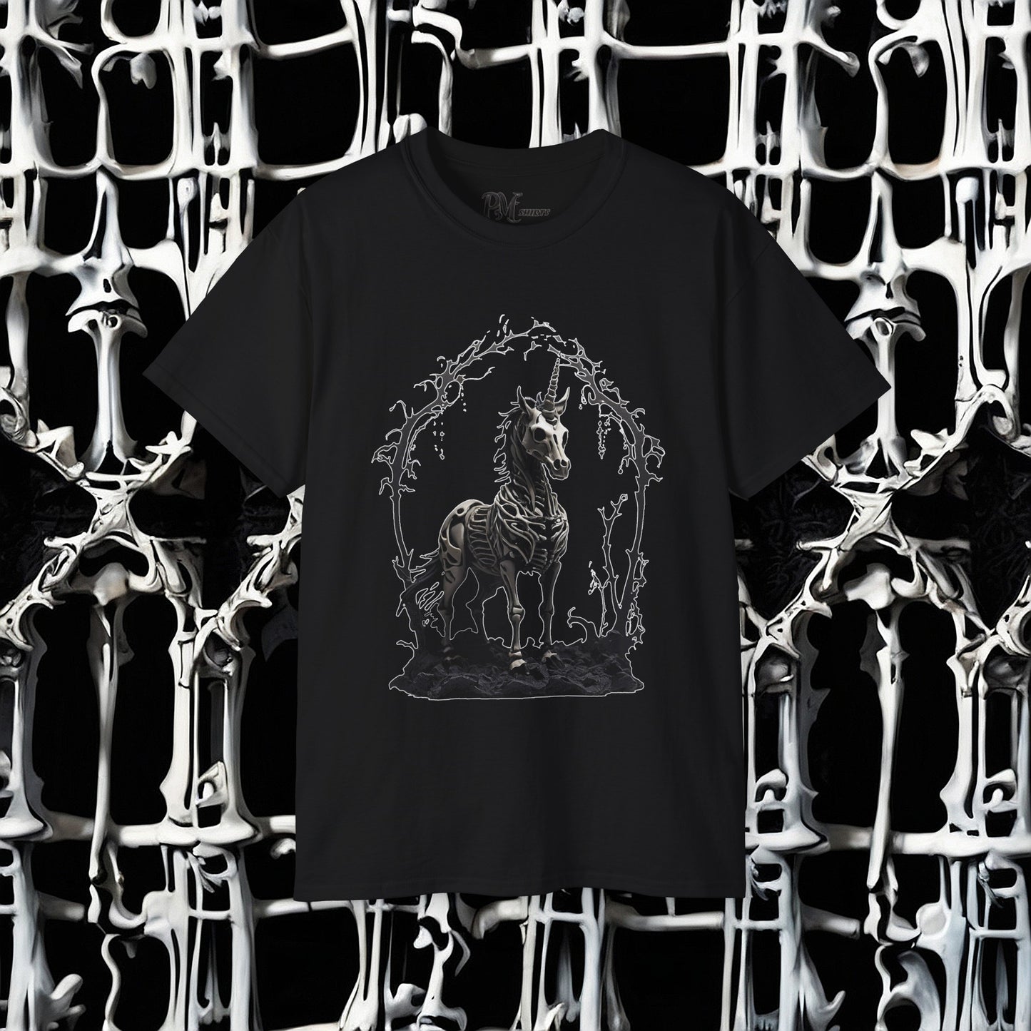 Bone Unicorn Tee (Gildan 2000)