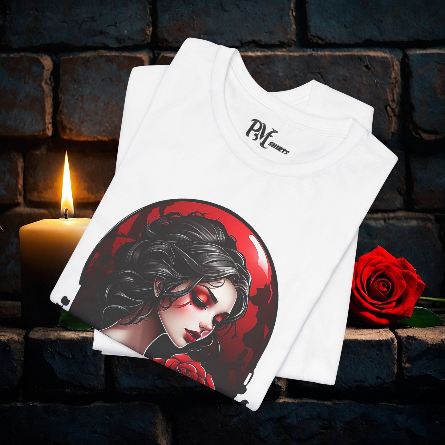 Held Rose Dark Romance Tee (Bella Canvas 3001)