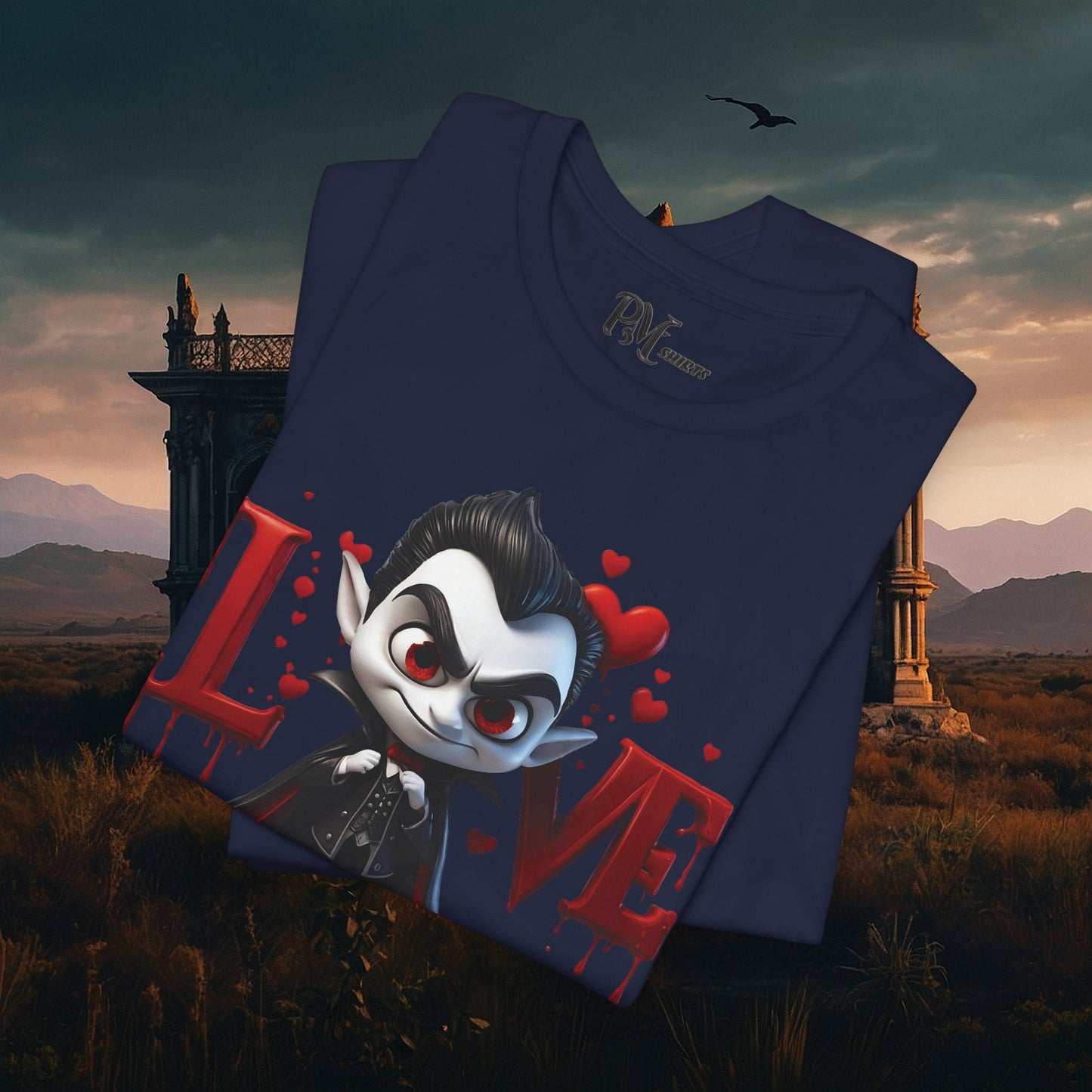 Vampire Bleeding Love Tee (Bella Canvas 3001)