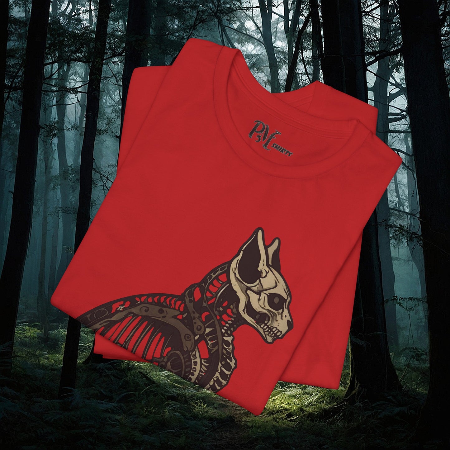 Bone Cat Tee (Bella Canvas 3001)