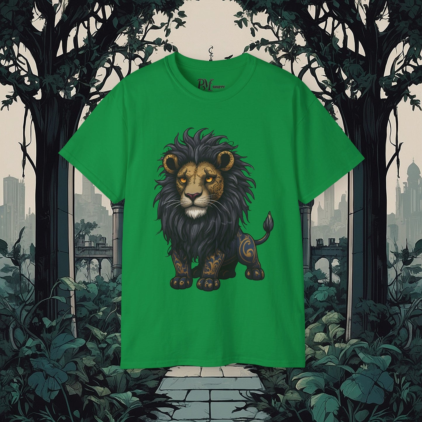 Lion Tribal Tee (Gildan 2000)