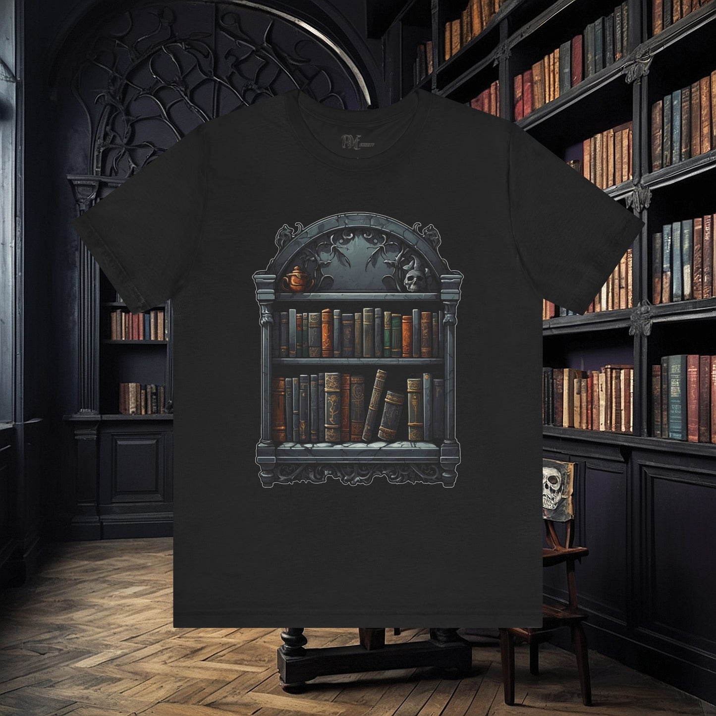 Wall Bookshelf Tee (Bella Canvas 3001)