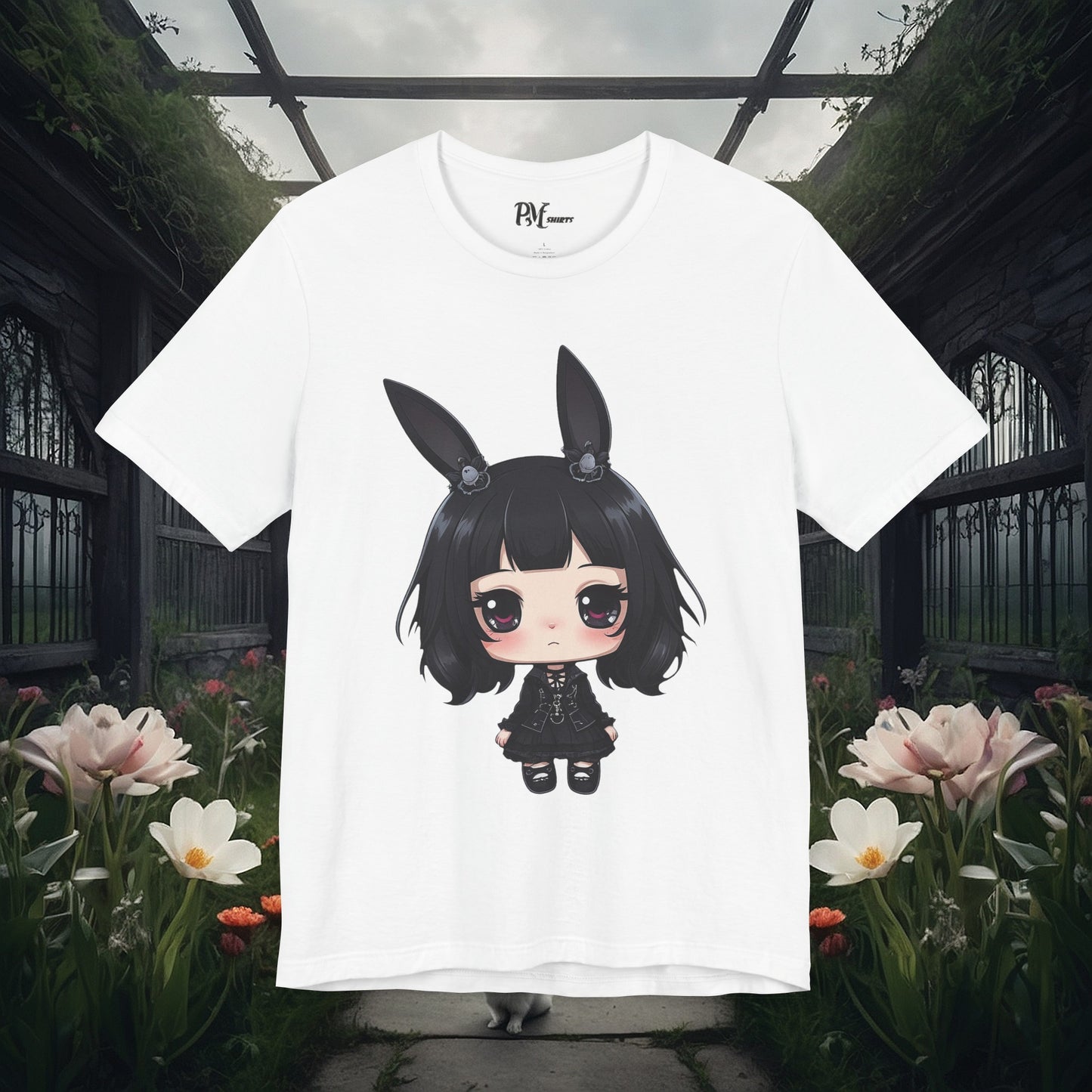 Anime Bunny Ears Tee (Bella Canvas 3001)