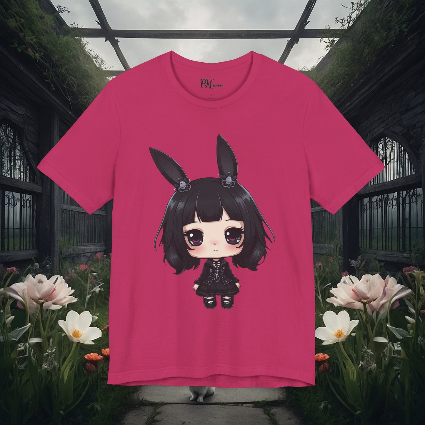 Anime Bunny Ears Tee (Bella Canvas 3001)