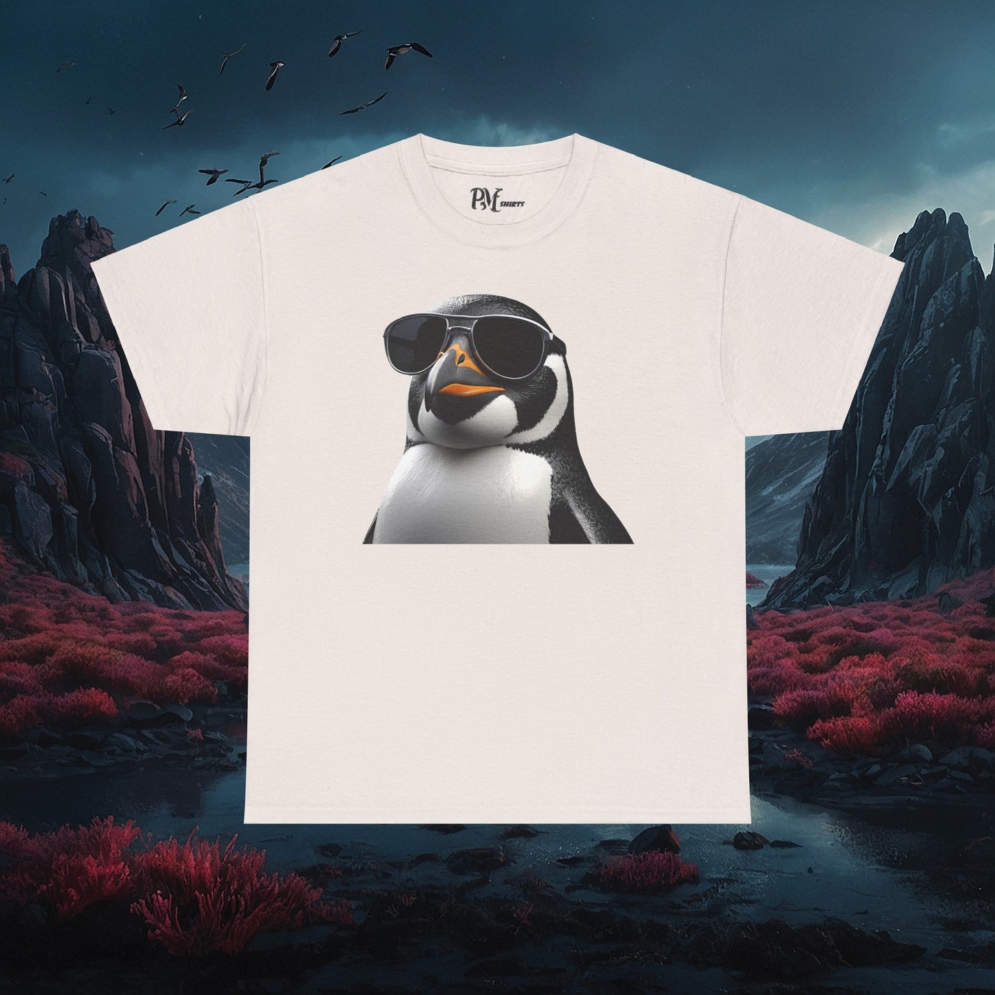 Gothic Penguin T-Shirt: Dark Style Tee