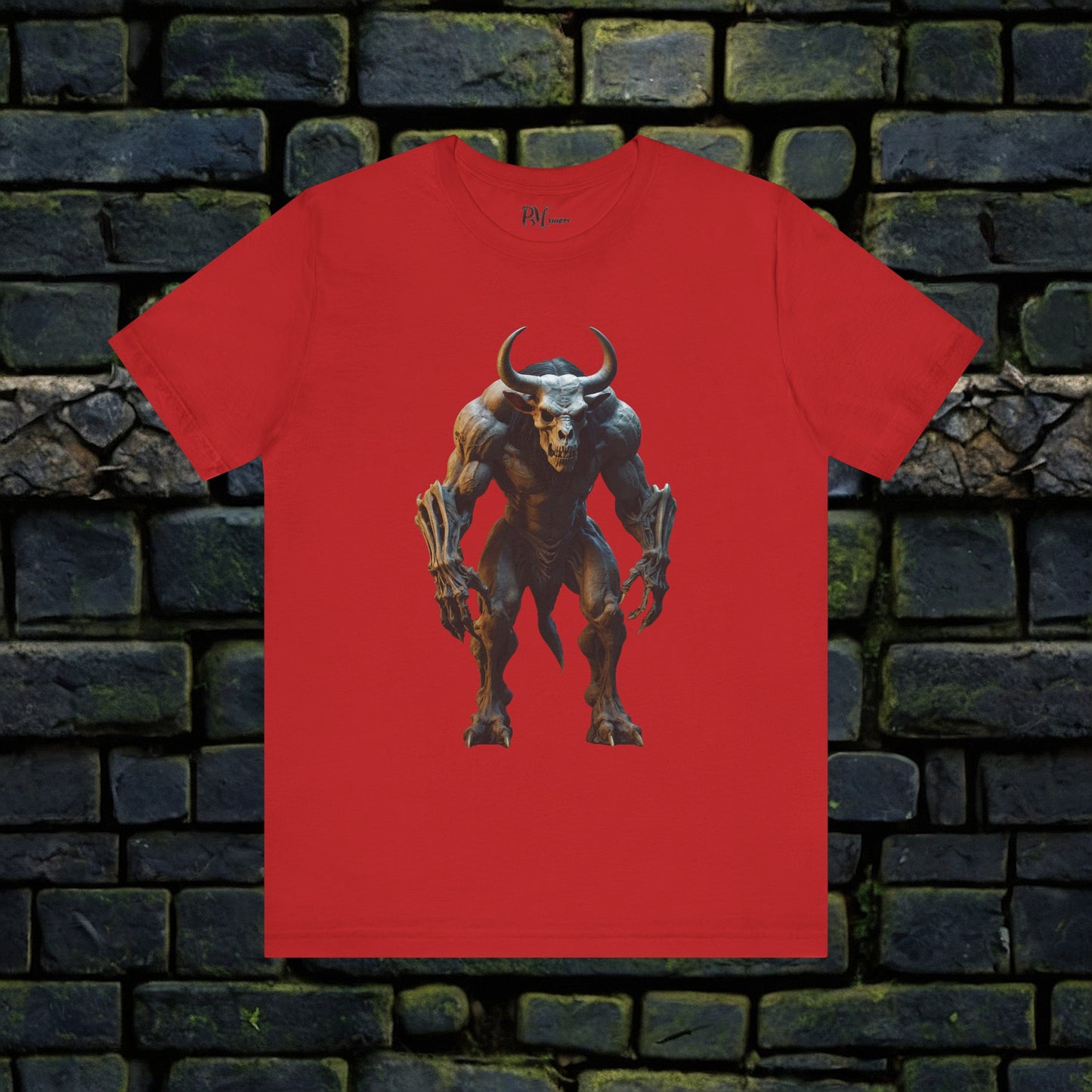 Bone Minotaur Tee (Bella Canvas 3001)