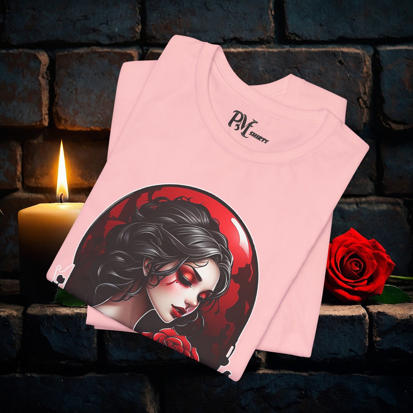 Held Rose Dark Romance Tee (Bella Canvas 3001)