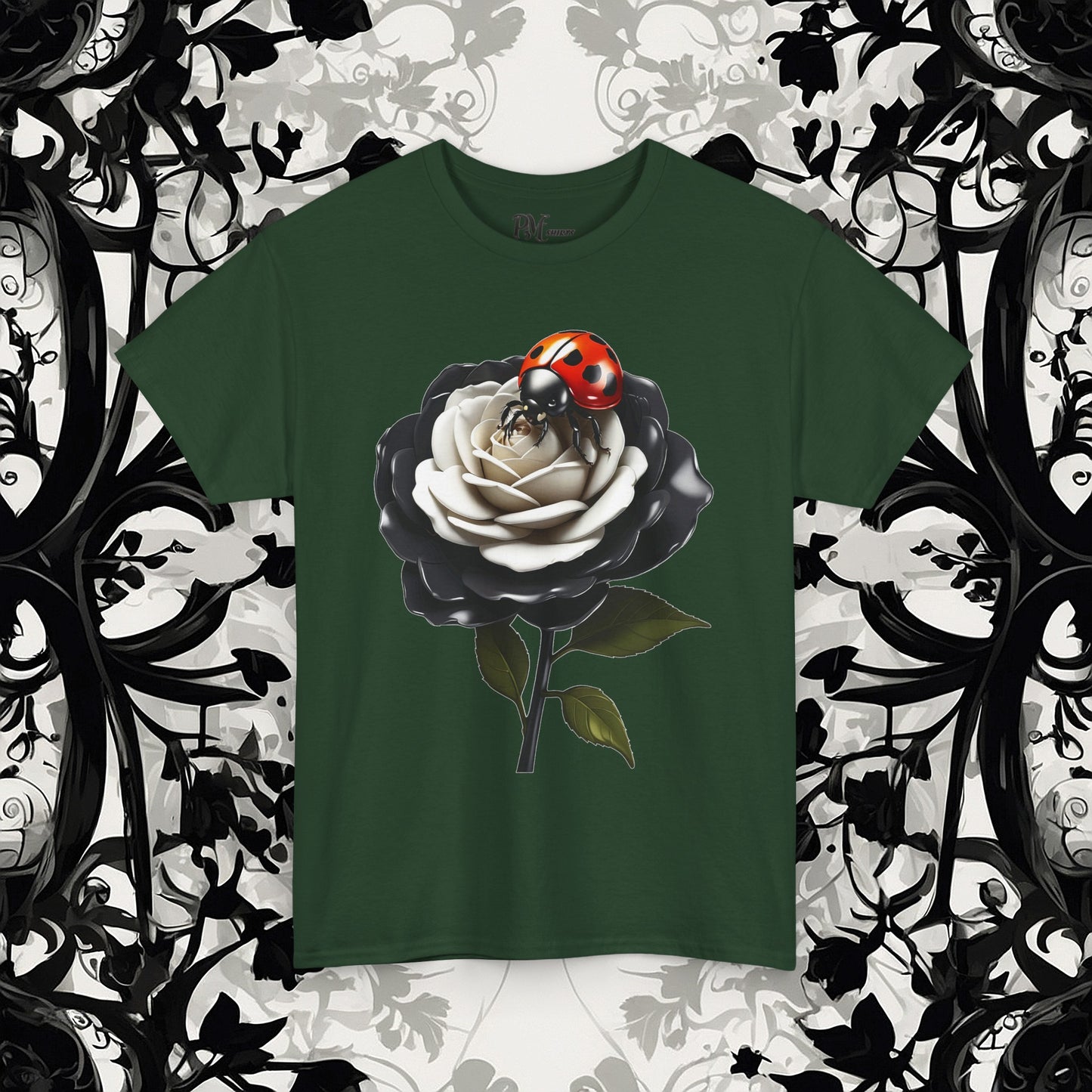Ladybug on a Rose Tee