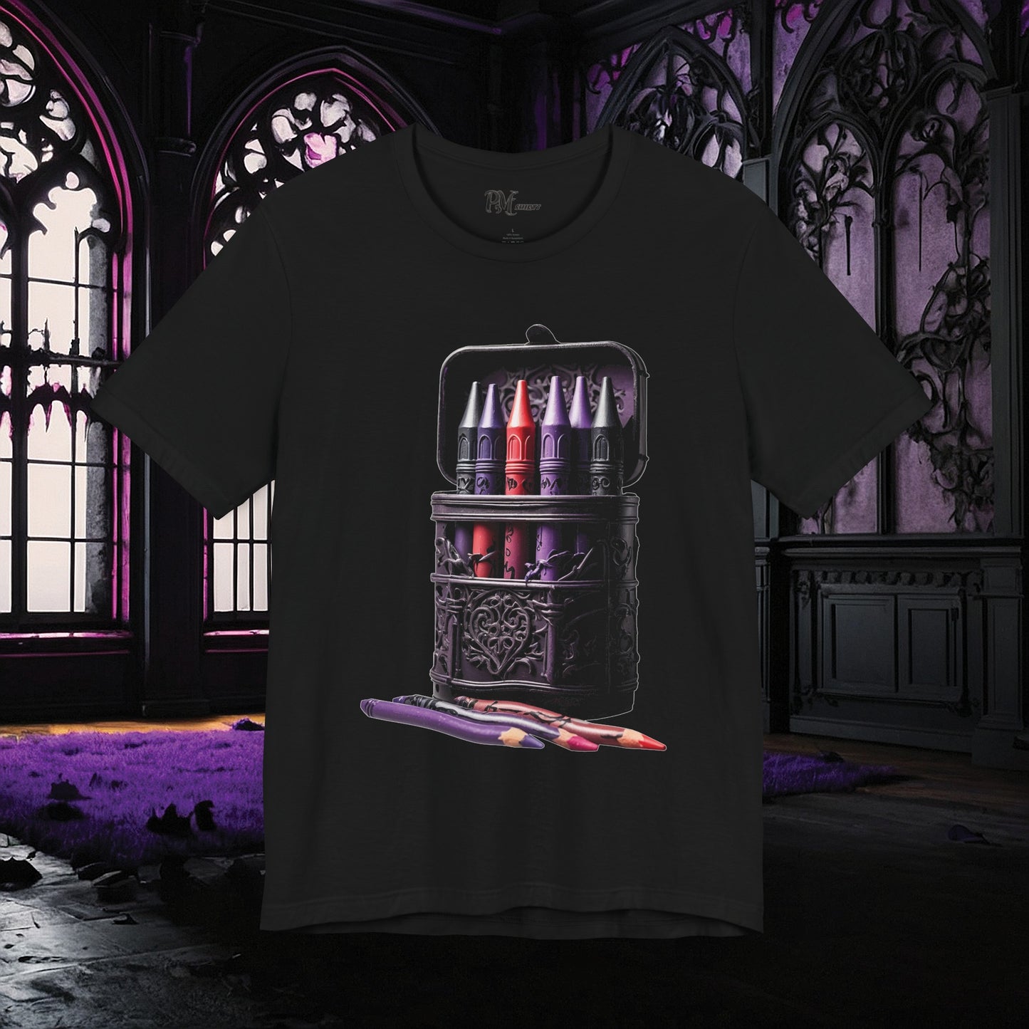 Goth Coloring Tee (Bella Canvas 3001)