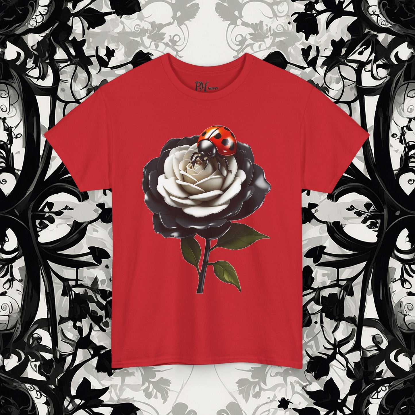 Ladybug on a Rose Tee