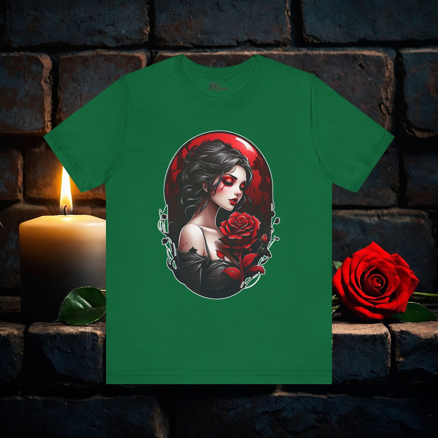 Held Rose Dark Romance Tee (Bella Canvas 3001)