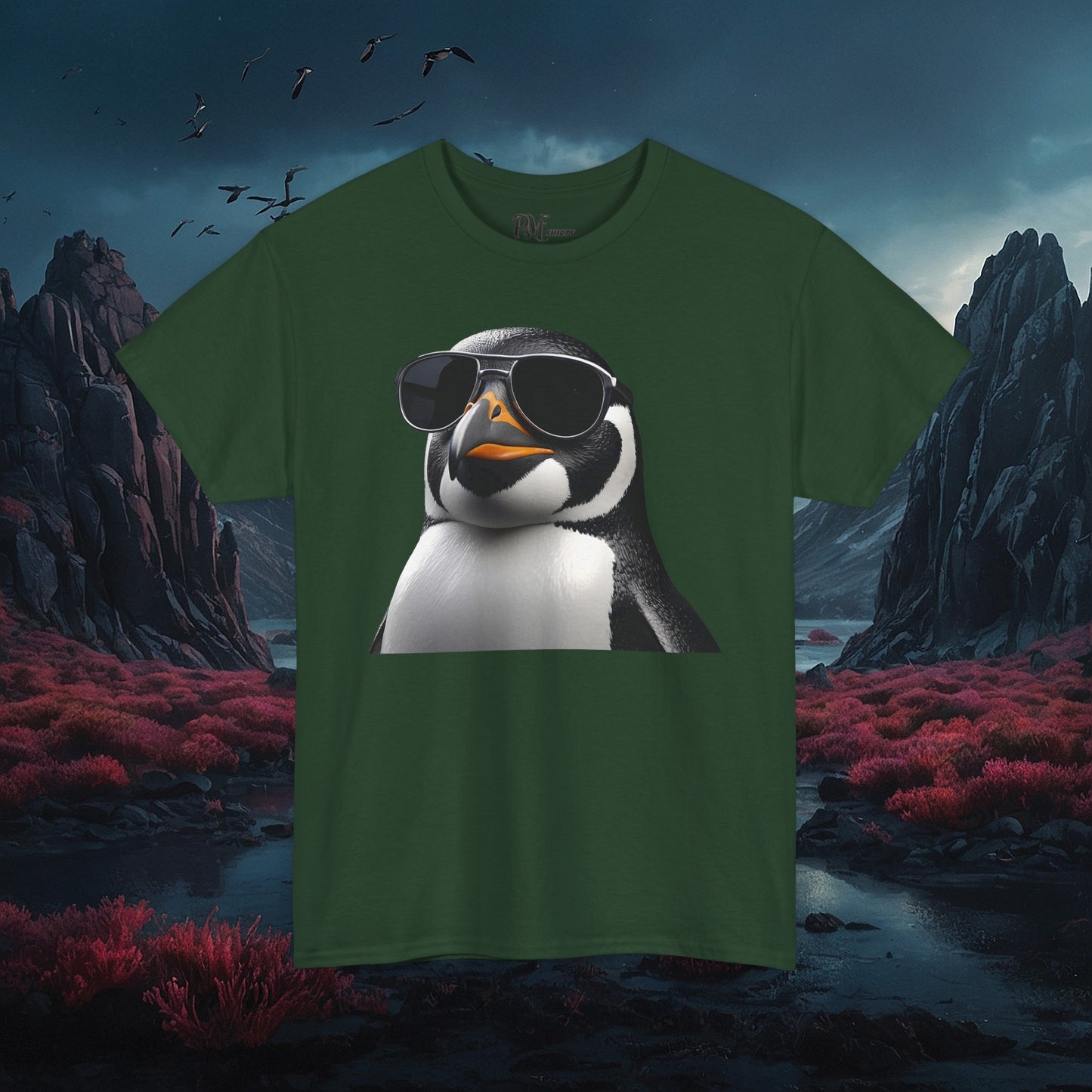 Gothic Penguin T-Shirt: Dark Style Tee