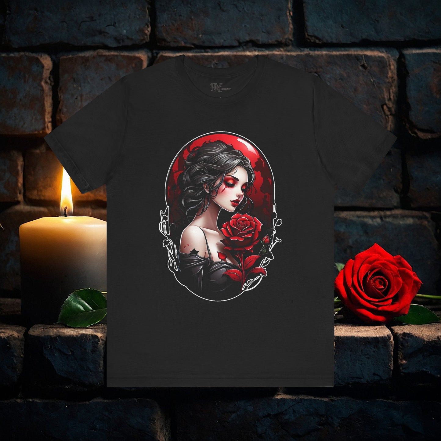 Held Rose Dark Romance Tee (Bella Canvas 3001)