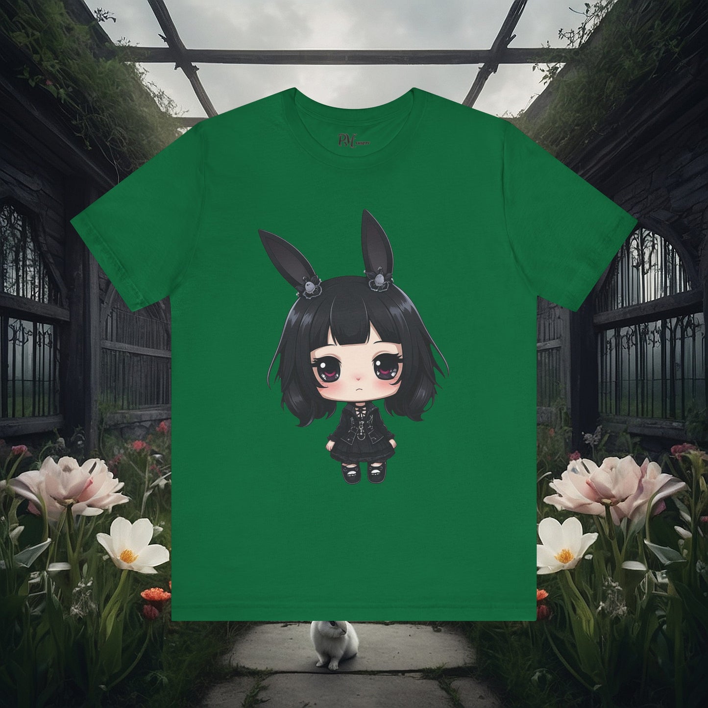 Anime Bunny Ears Tee (Bella Canvas 3001)