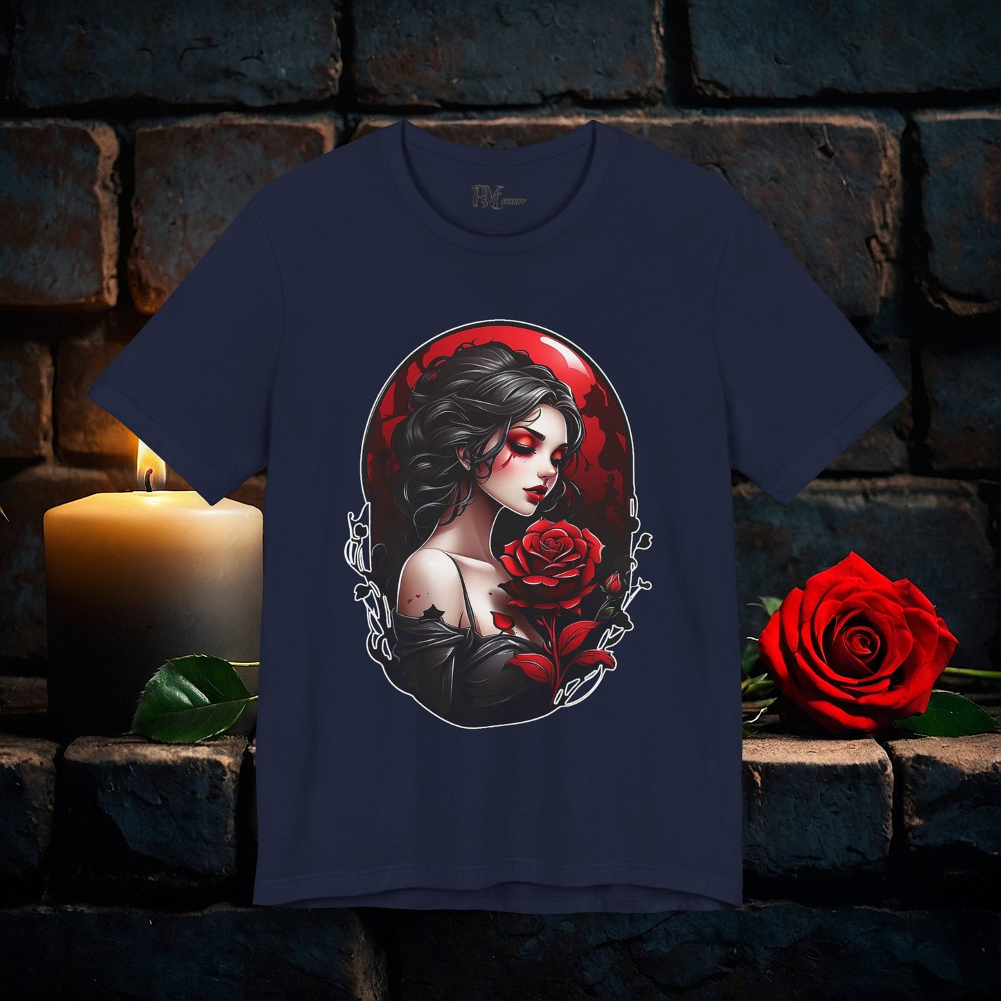 Held Rose Dark Romance Tee (Bella Canvas 3001)