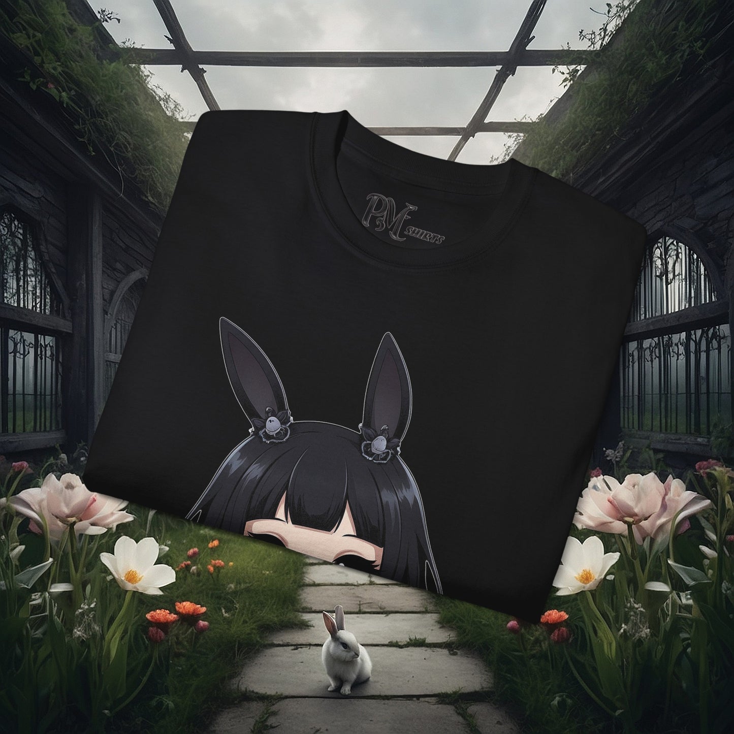 Anime Bunny Ears Tee (Gildan 2000)