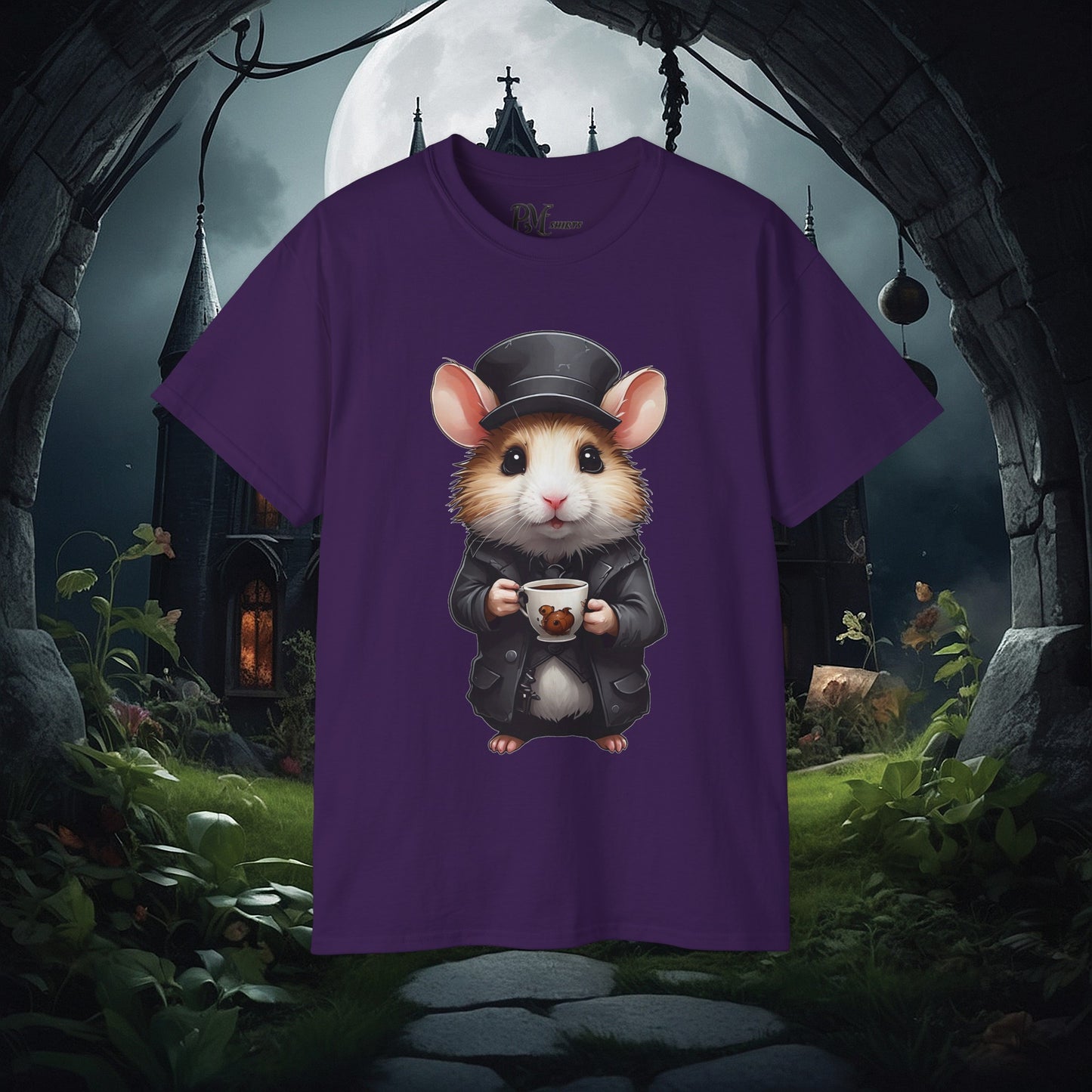 Hamster with Mug Tee (Gildan 2000)