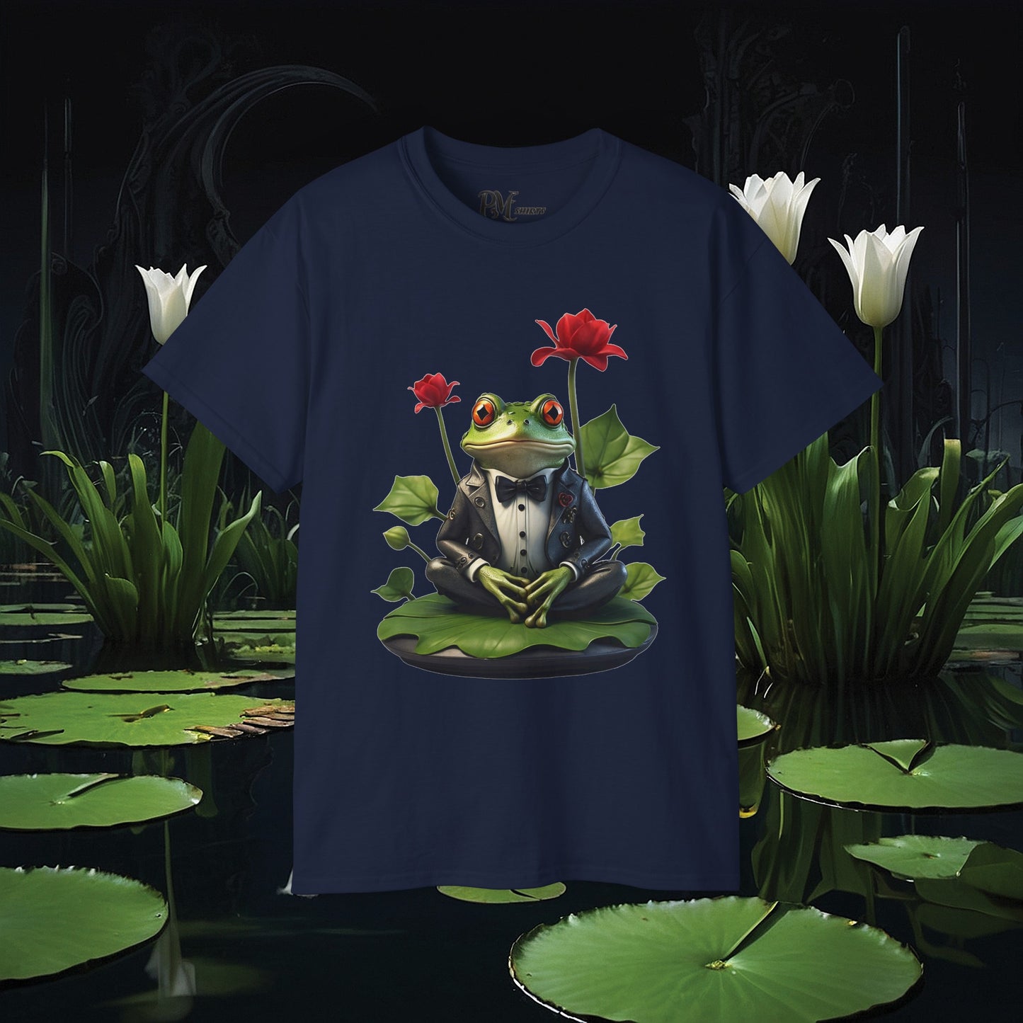 Frog on Lily Pad Tee (Gildan 2000)