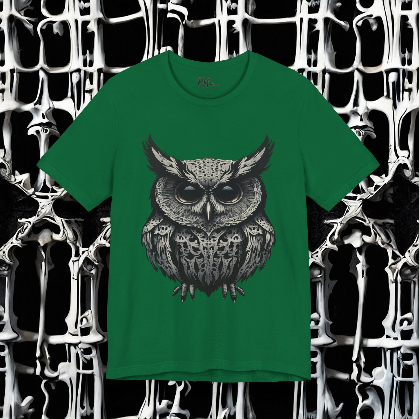 Bone Armor Owl Tee (Bella Canvas 3001)
