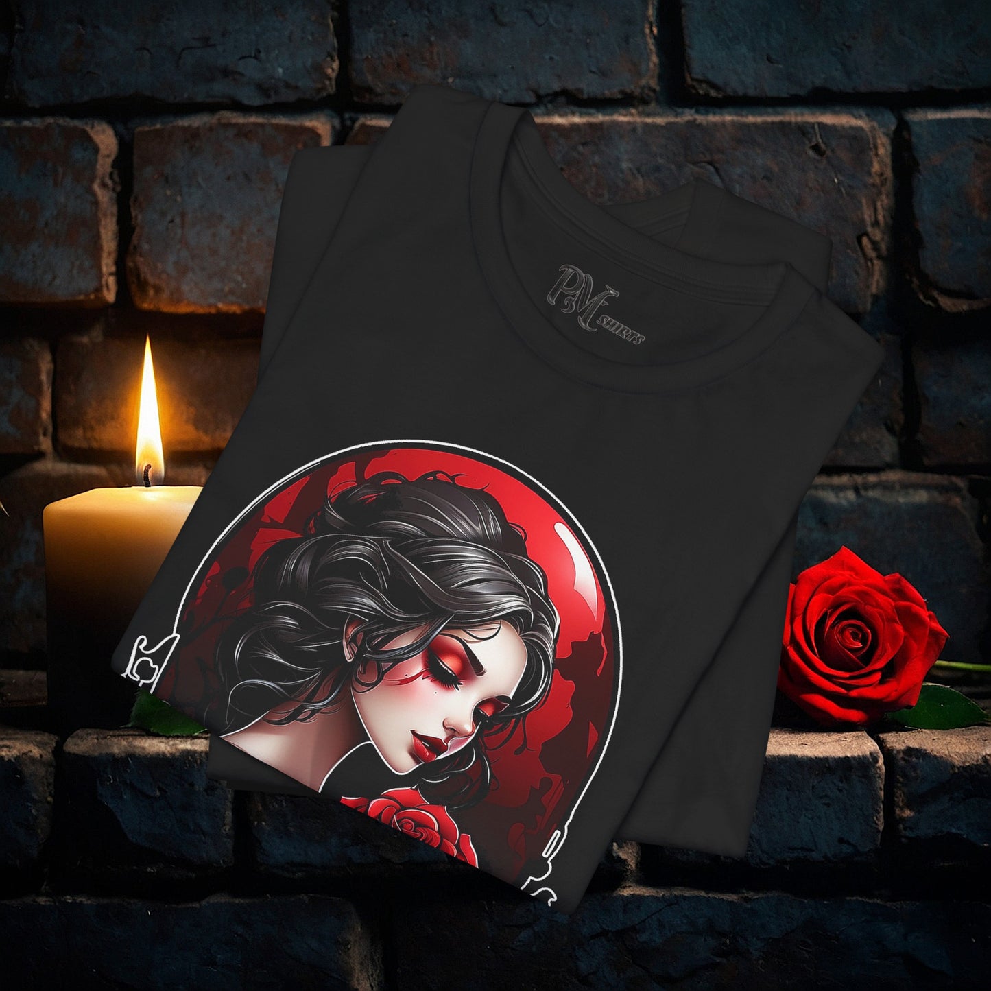 Held Rose Dark Romance Tee (Bella Canvas 3001)