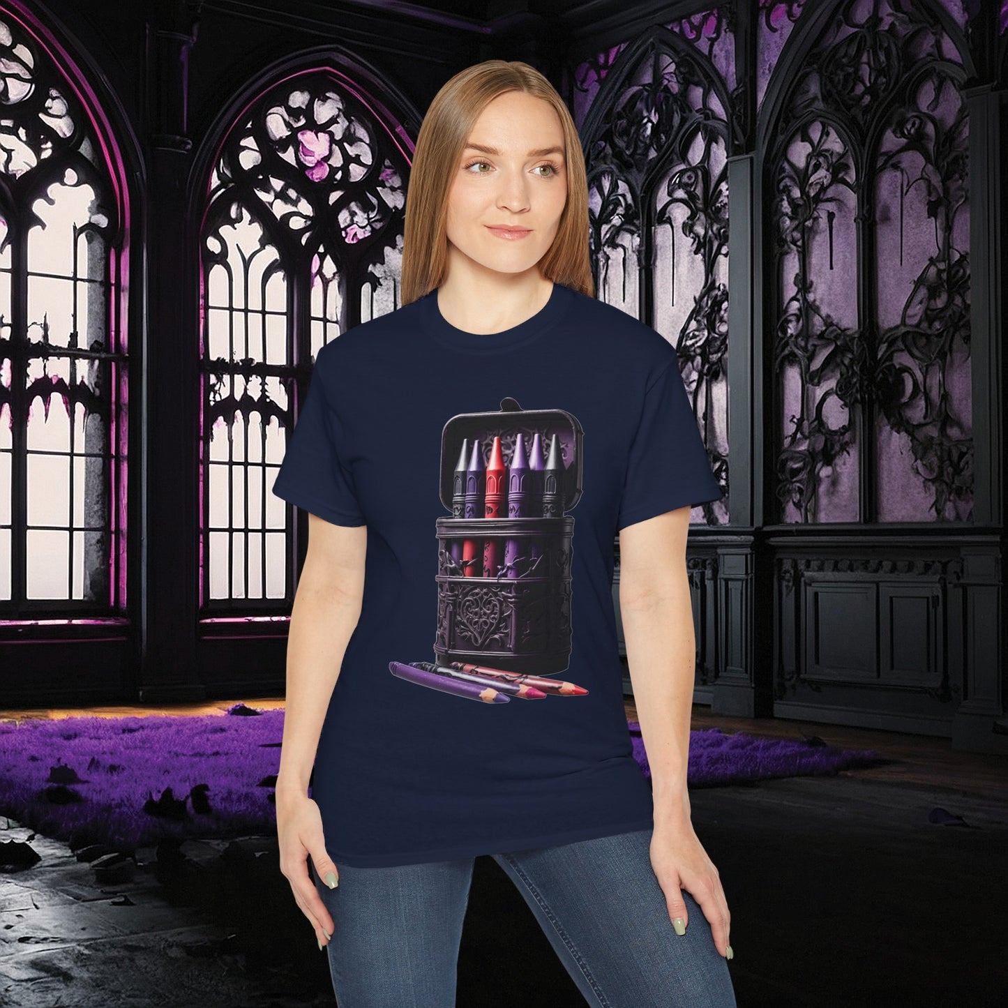 Goth Coloring Tee (Gildan 2000)