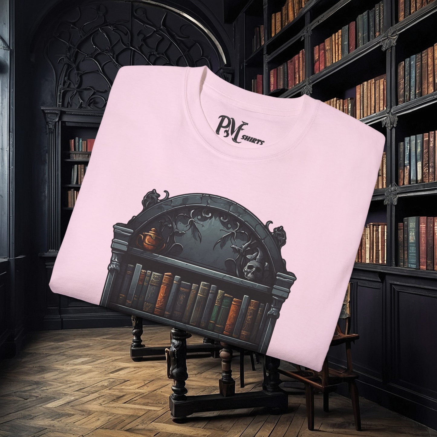 Wall Bookshelf Tee (Gildan 2000)