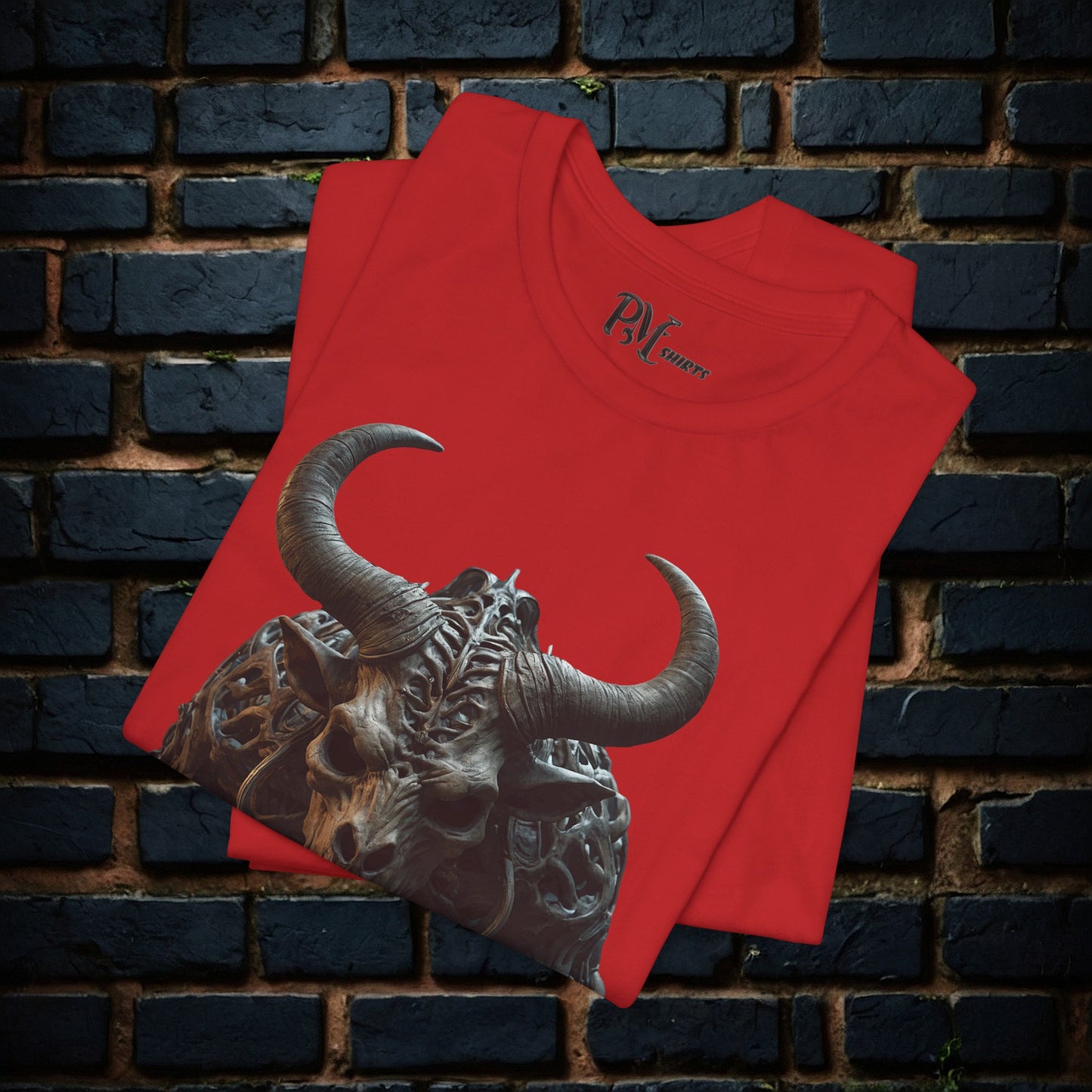 Bone Minotaur Stance Tee (Bella Canvas 3001)