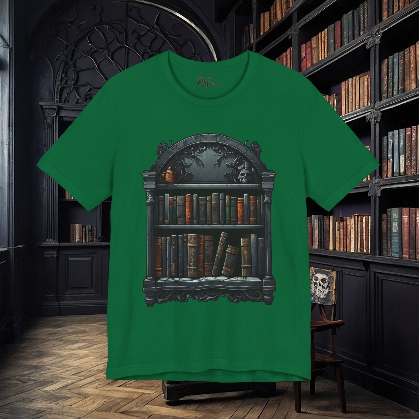 Wall Bookshelf Tee (Bella Canvas 3001)