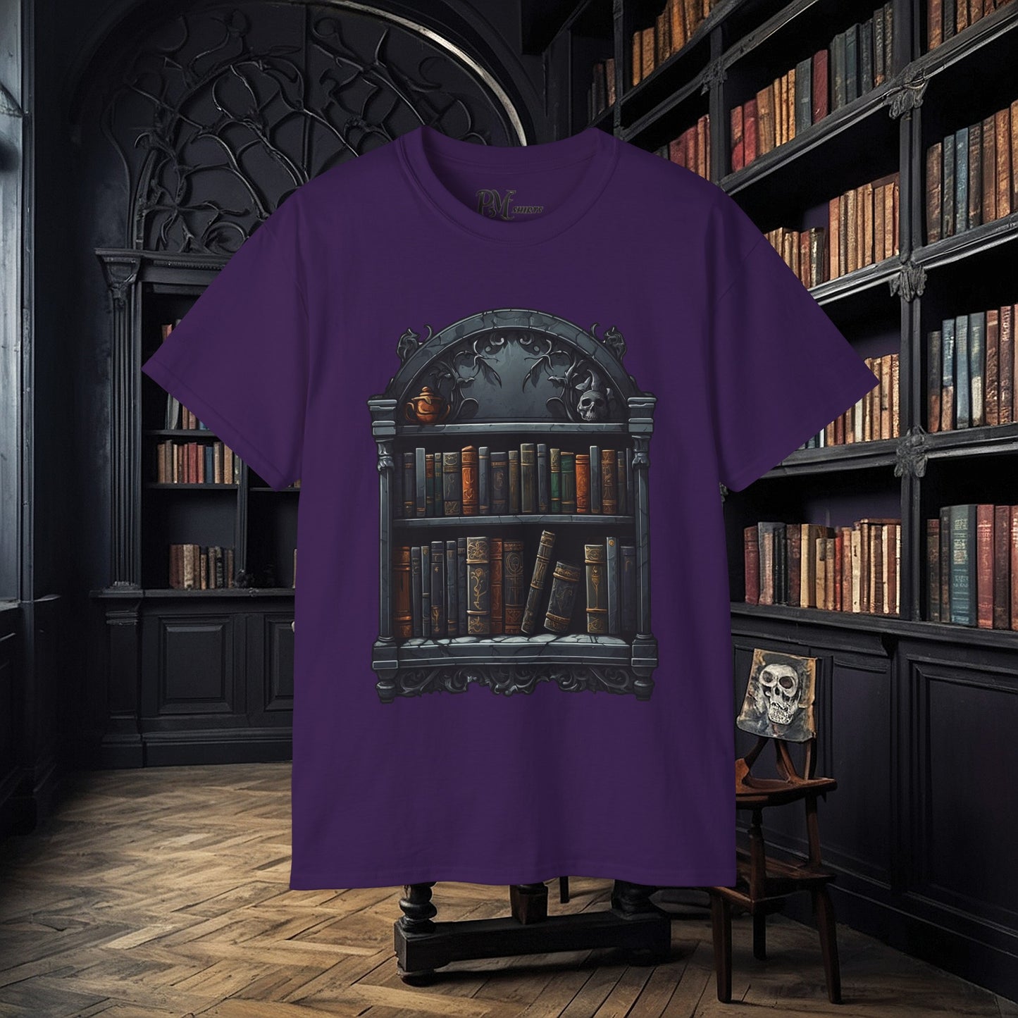 Wall Bookshelf Tee (Gildan 2000)