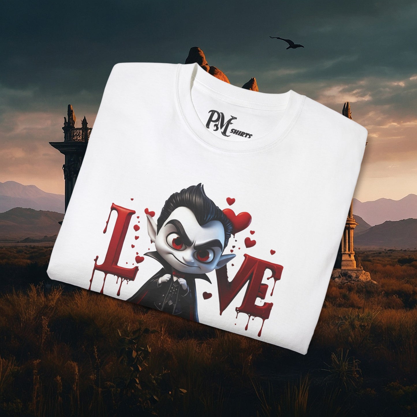 Vampire Bleeding Love Tee (Gildan 2000)