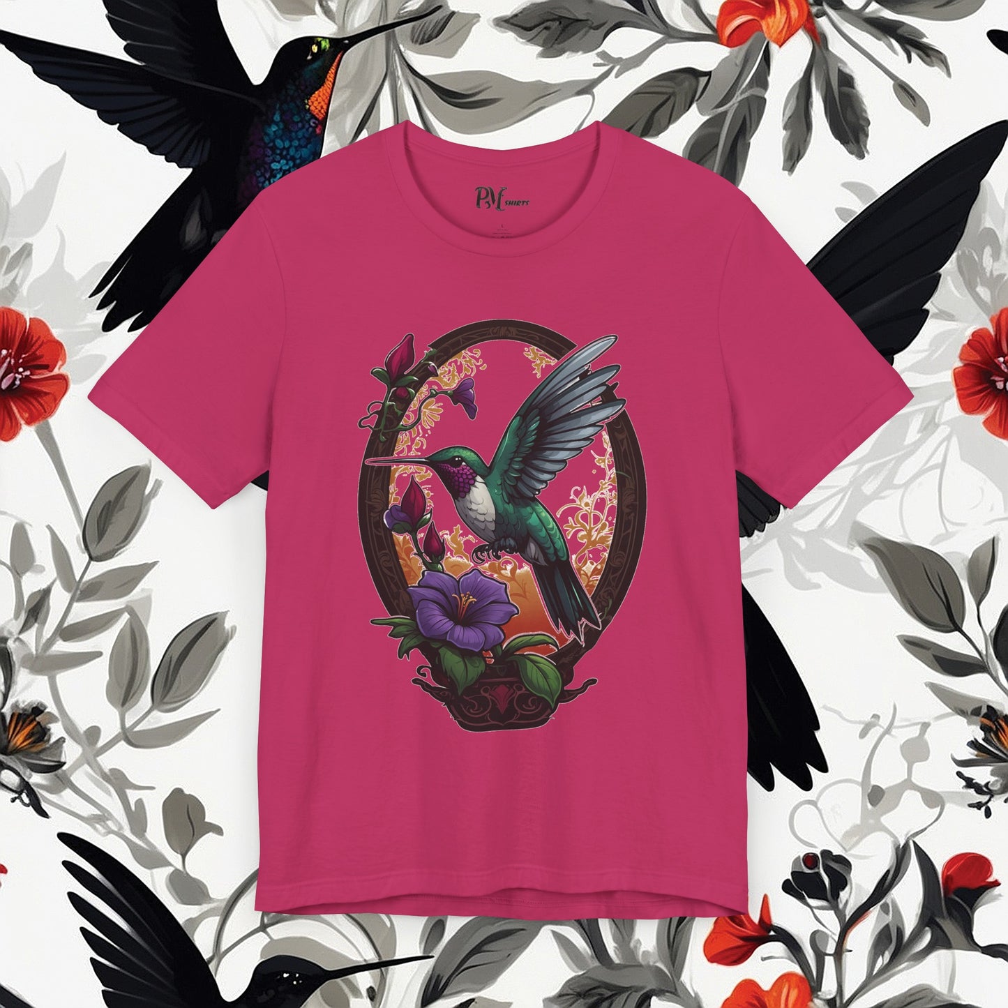 Hummingbird Feeding Tee (Bella Canvas 3001)