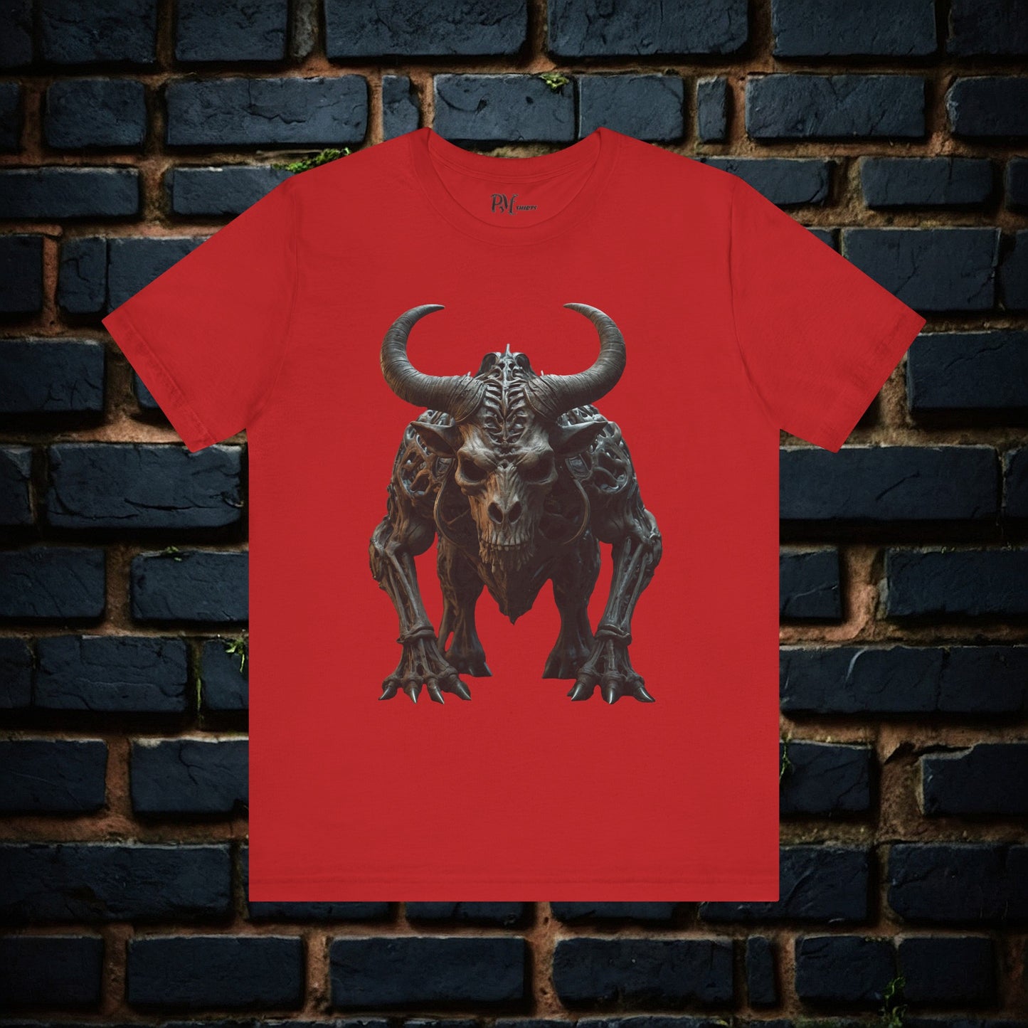 Bone Minotaur Stance Tee (Bella Canvas 3001)