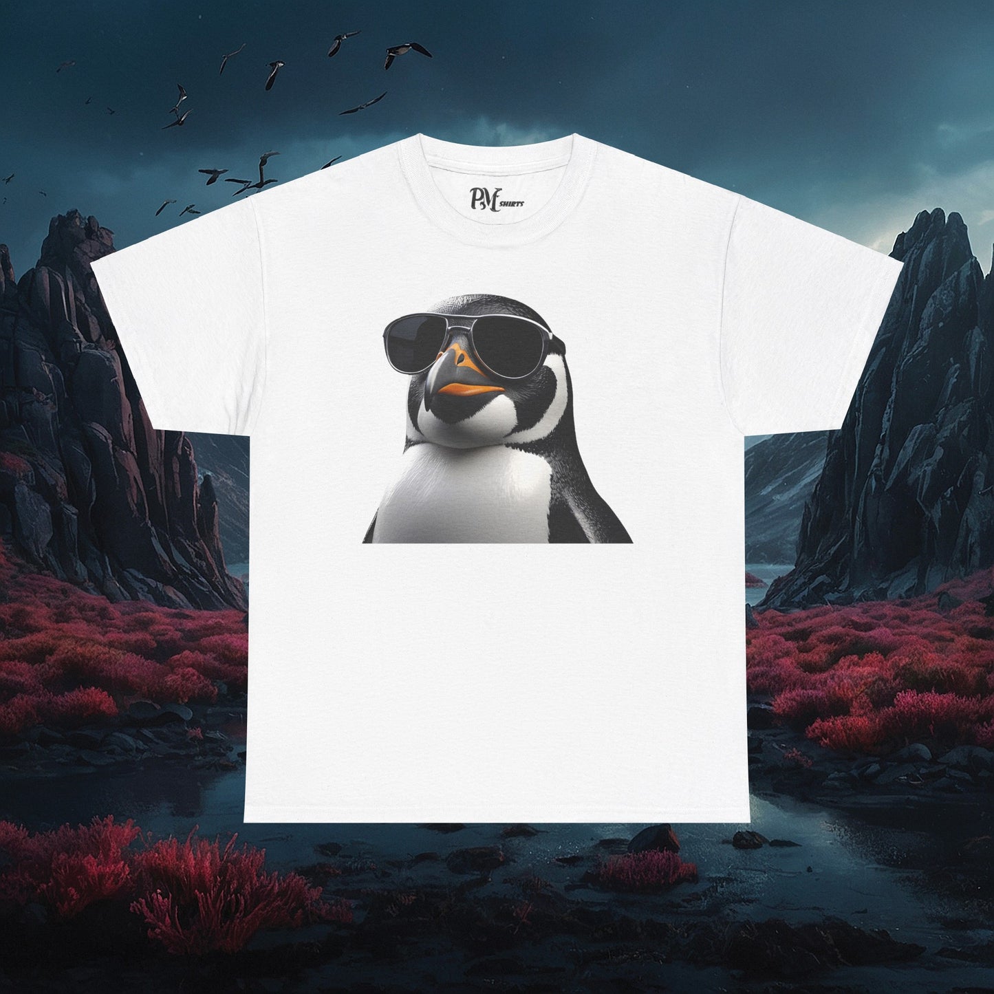 Gothic Penguin T-Shirt: Dark Style Tee