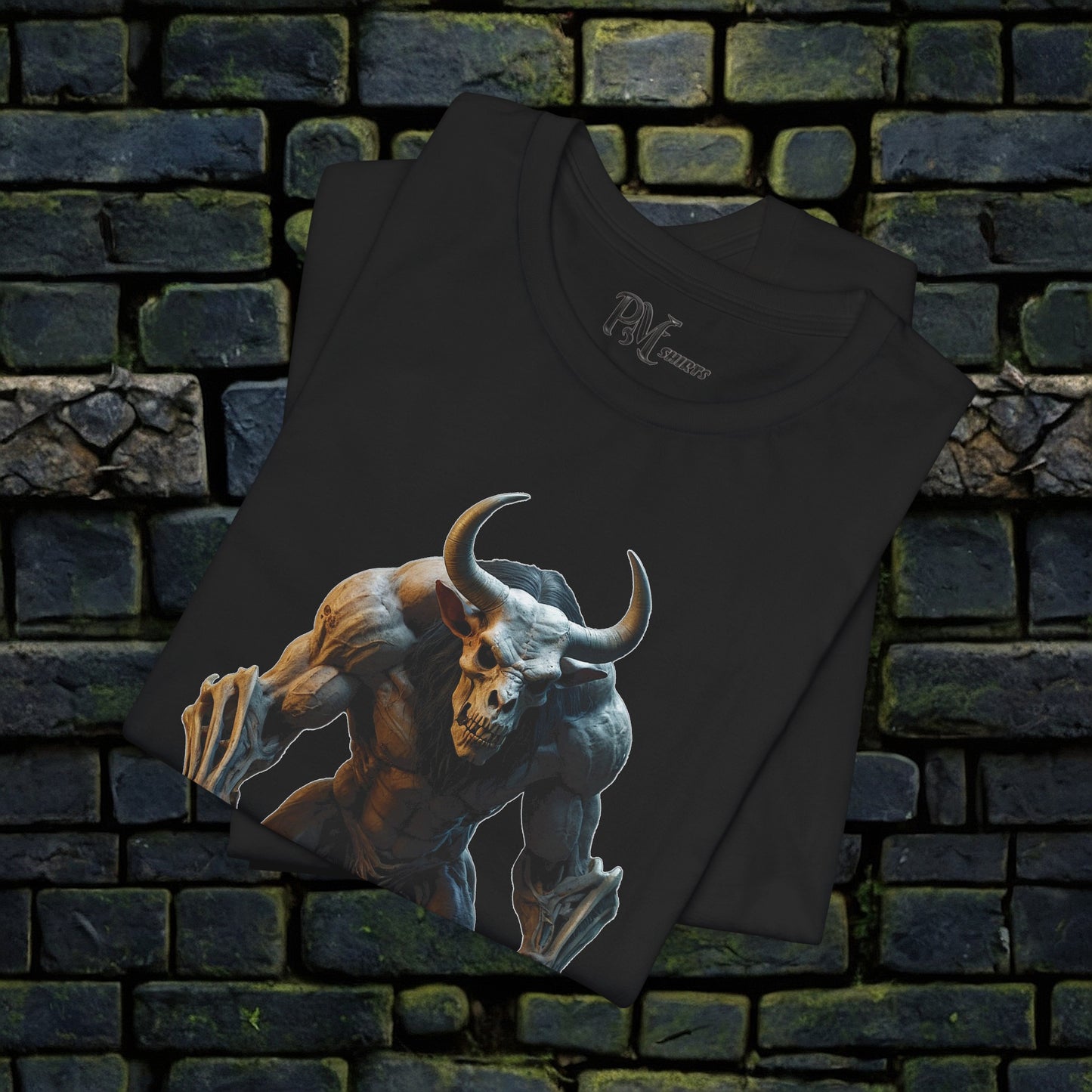 Bone Minotaur Tee (Bella Canvas 3001)