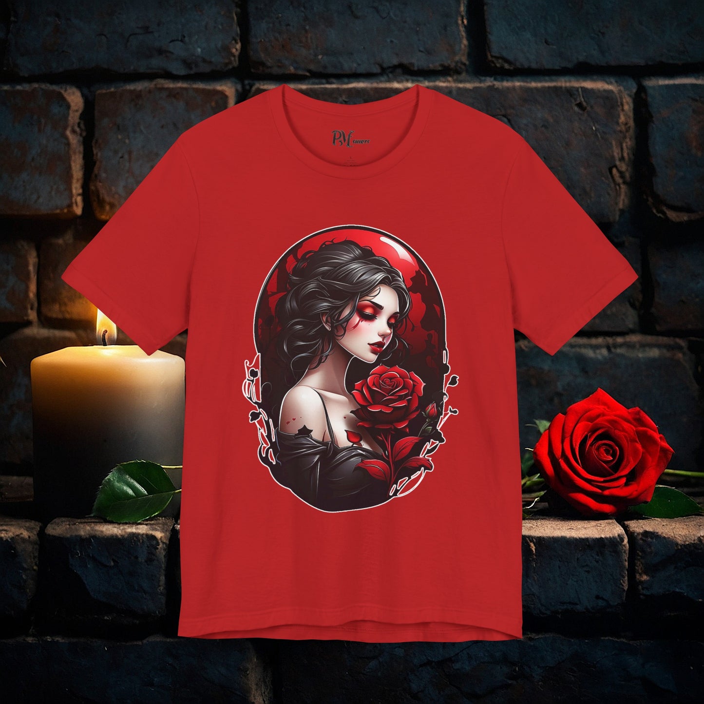 Held Rose Dark Romance Tee (Bella Canvas 3001)