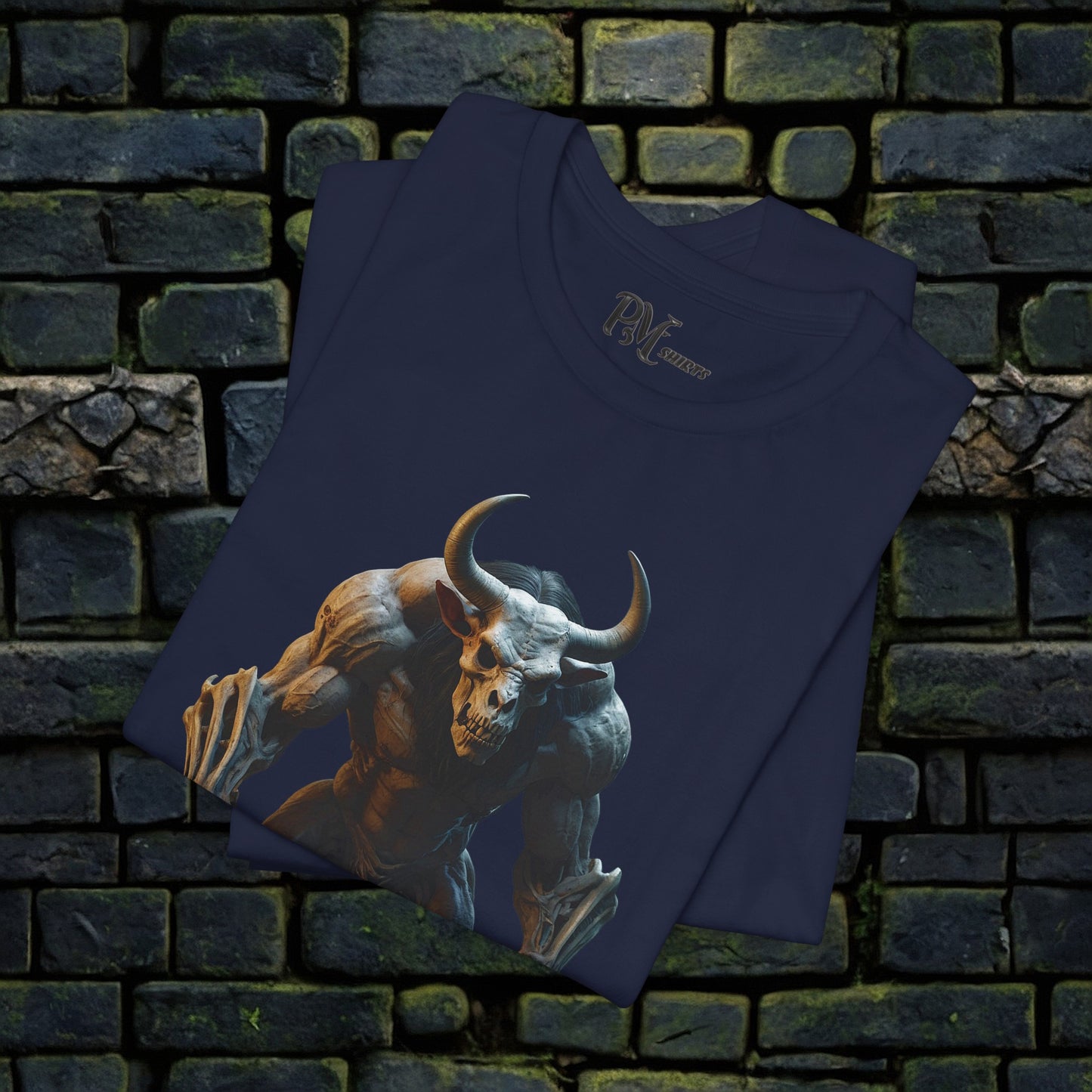 Bone Minotaur Tee (Bella Canvas 3001)