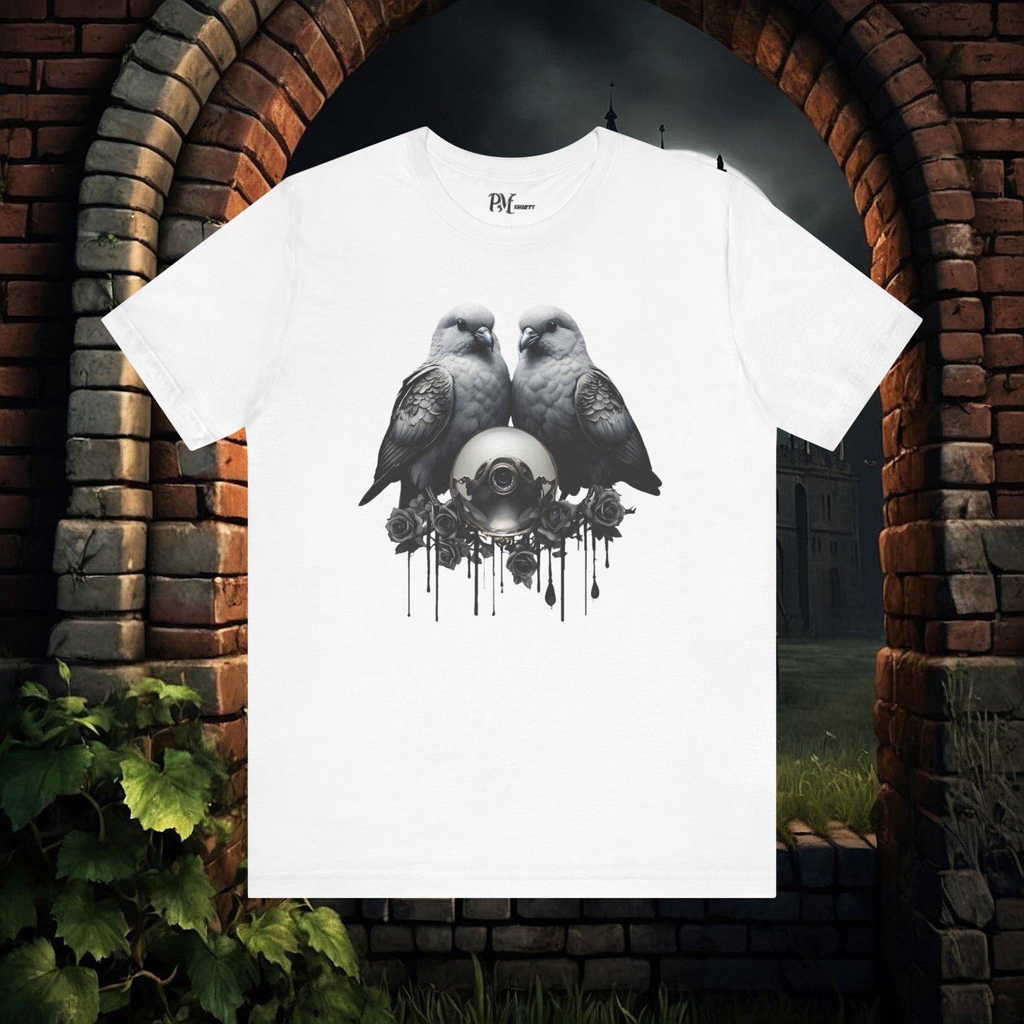 Two Birds with Orb (Bella Canvas 3001)