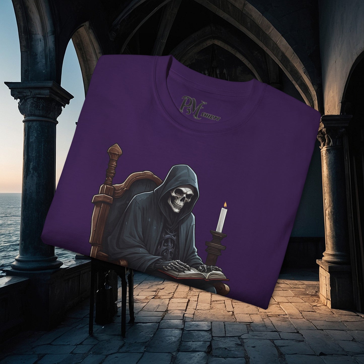 Grim Reaper Reading Tee (Gildan 2000)