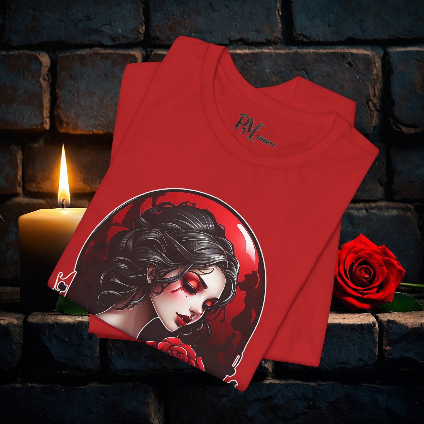 Held Rose Dark Romance Tee (Bella Canvas 3001)