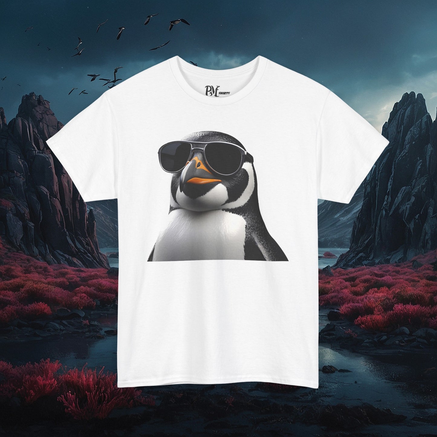 Gothic Penguin T-Shirt: Dark Style Tee