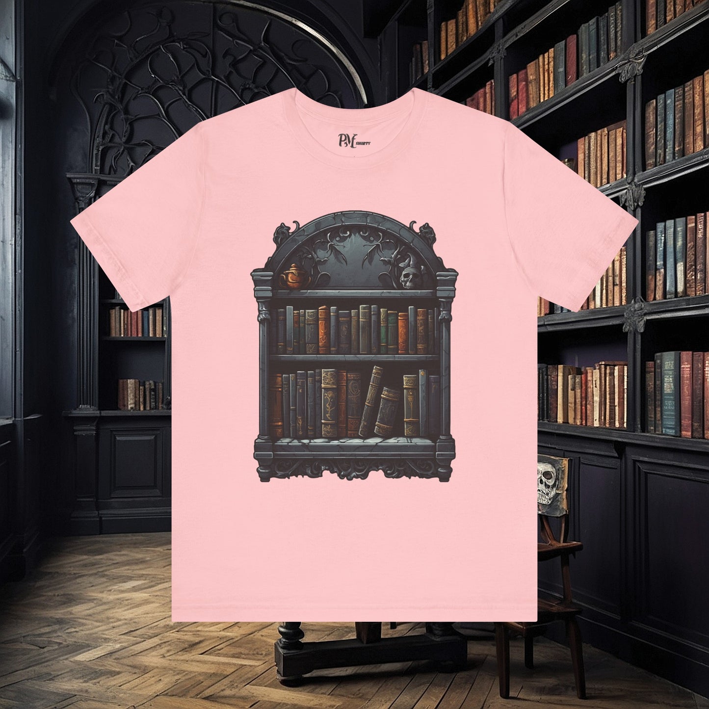 Wall Bookshelf Tee (Bella Canvas 3001)