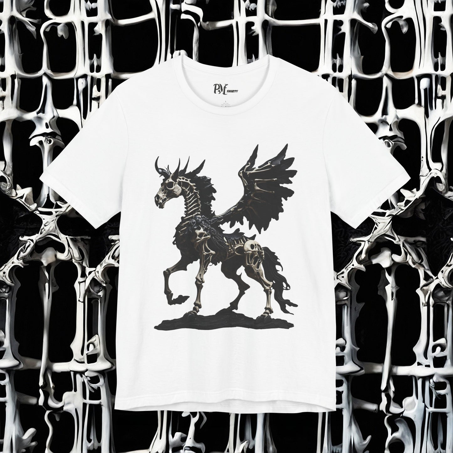 Bone Pegasus Tee (Bella Canvas 3001)