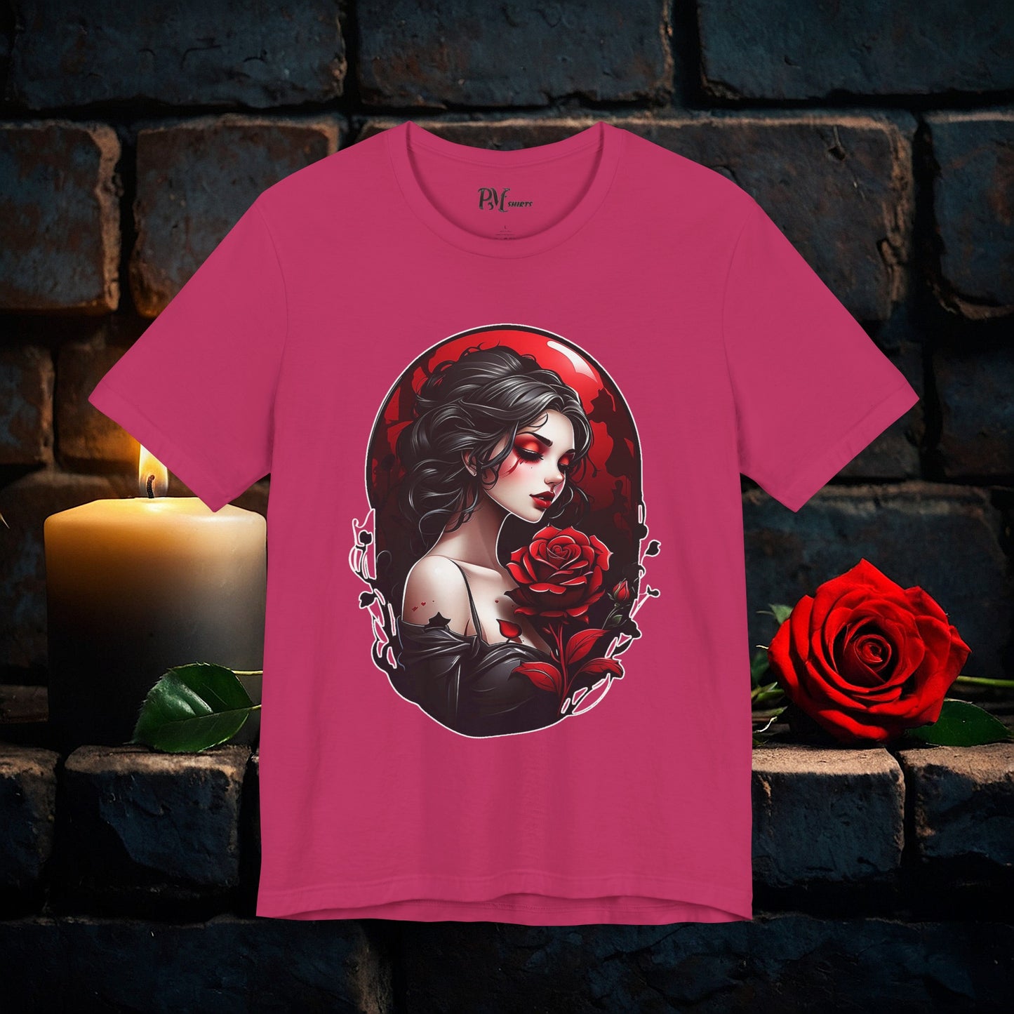Held Rose Dark Romance Tee (Bella Canvas 3001)