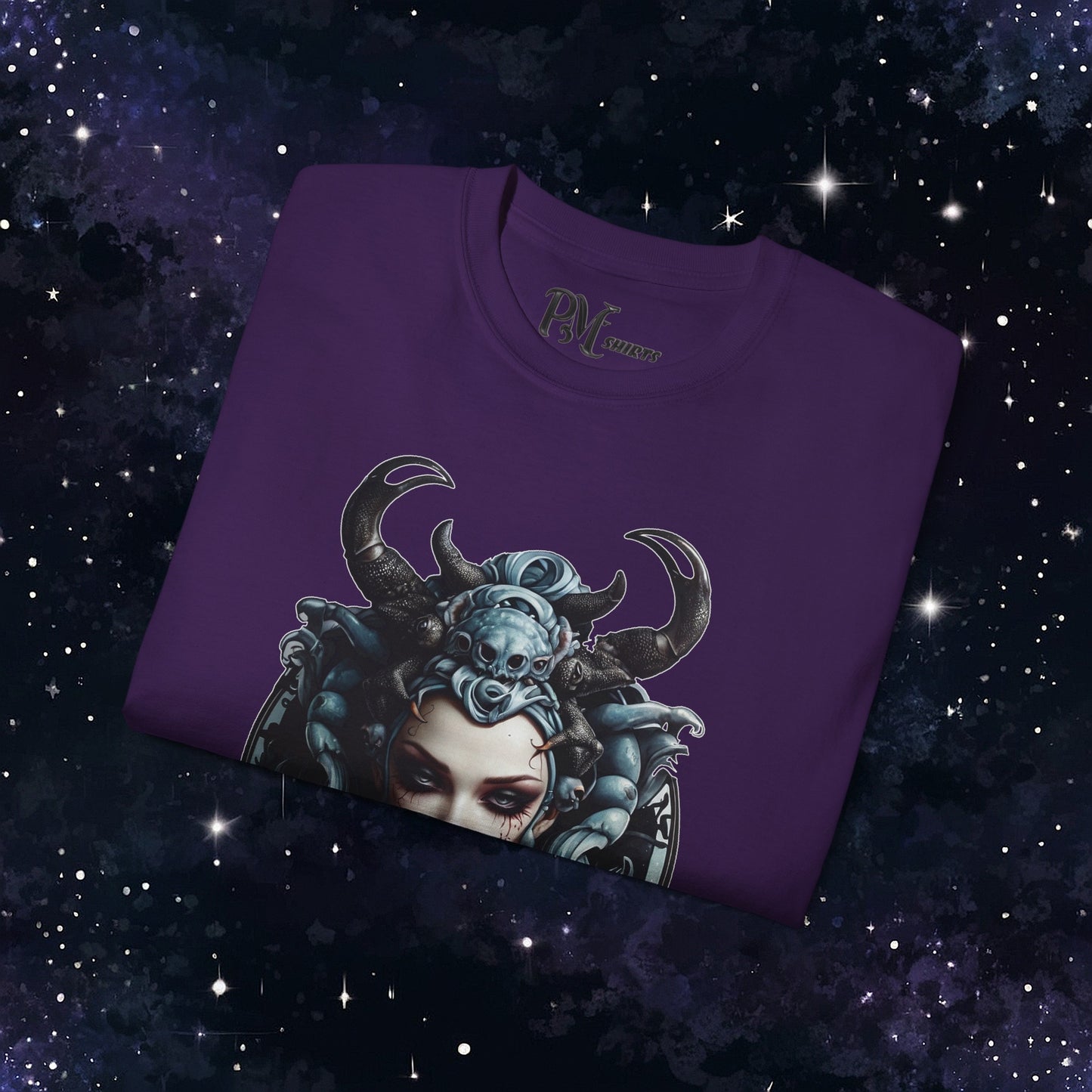 Gothic Cancer Zodiac T-Shirt - Dark Style with Symbol (Gildan 2000)