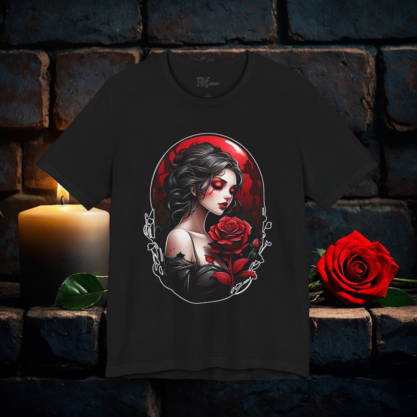 Held Rose Dark Romance Tee (Bella Canvas 3001)